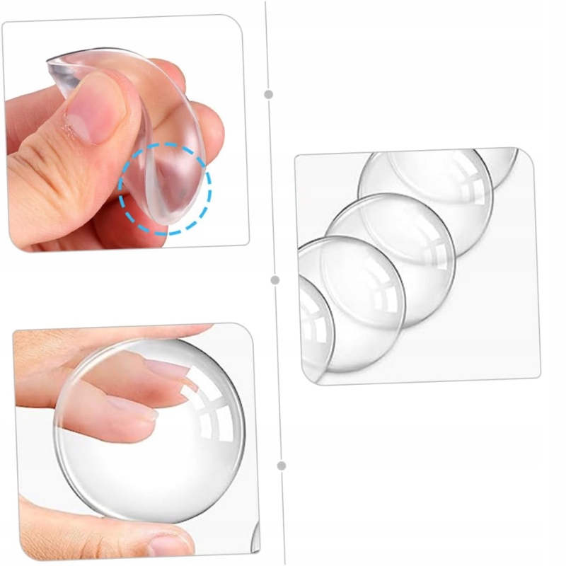 ODBOJNIK KLAMKI DRZWI SAMOPRZYLEPNY DO ŚCIAN OCHRANIACZ - 6 SZT Kod producenta shopii