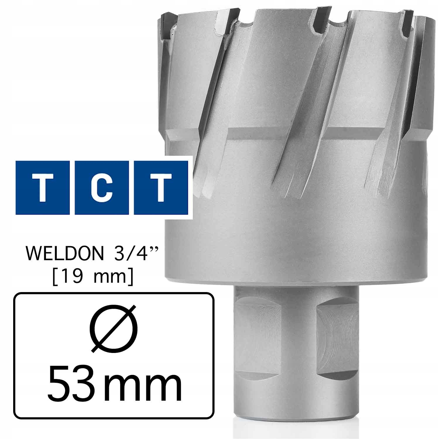 53 x 55 Frez Trepanacyjny INOX Wiertło Rurowe TCT Marka Melver