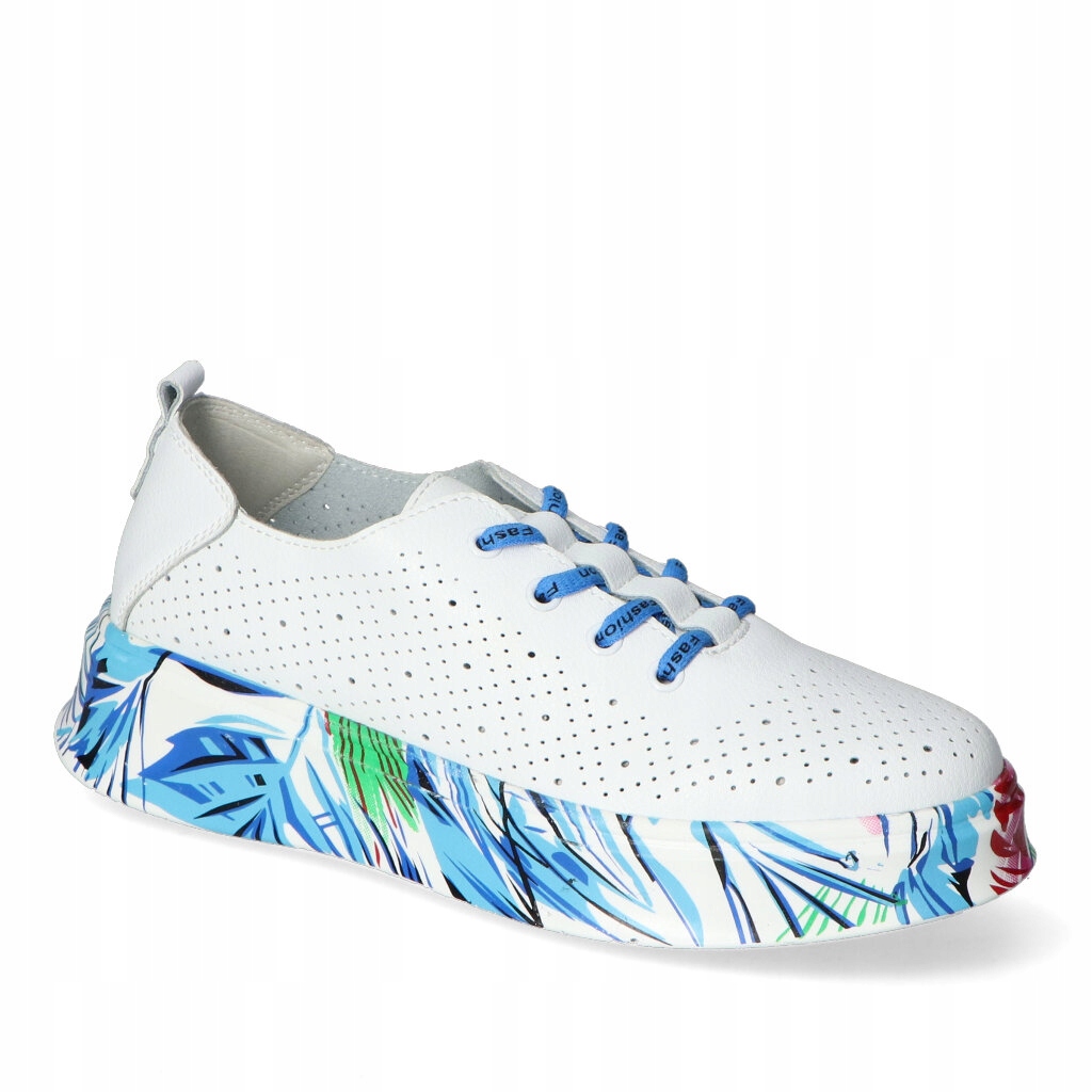 Polobotky For-But F24101 Bílé/Modré 37