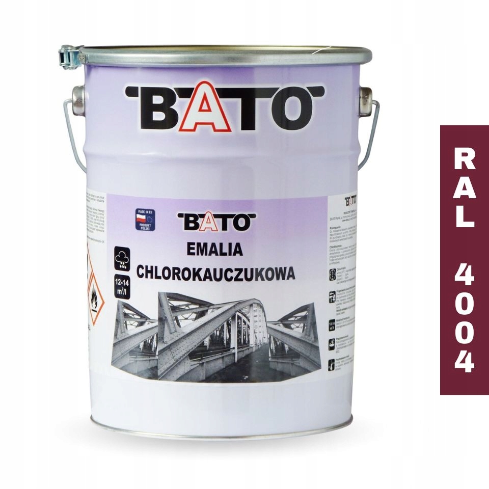 Chlorokaučukový smalt Barva na kov Bato Ral 4004 Fialová 5L