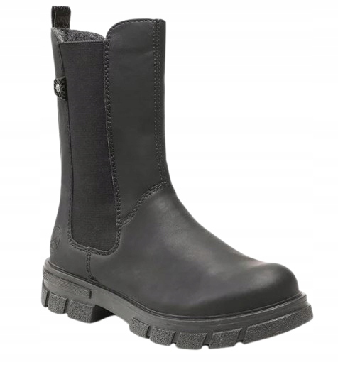 Rieker Dámské Kotníkové Boty Černé Se Zateplením Nad Kotník 41 6DA