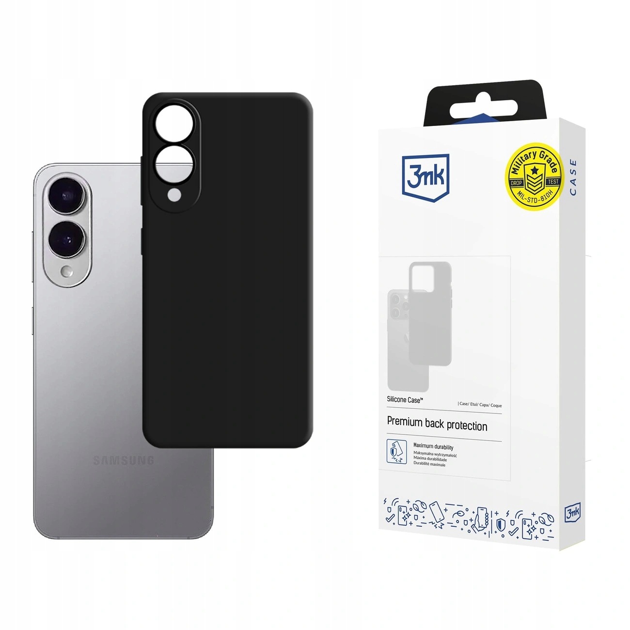 Etui 3mk Silicone Case na Samsung Galaxy S25 Edge czarne