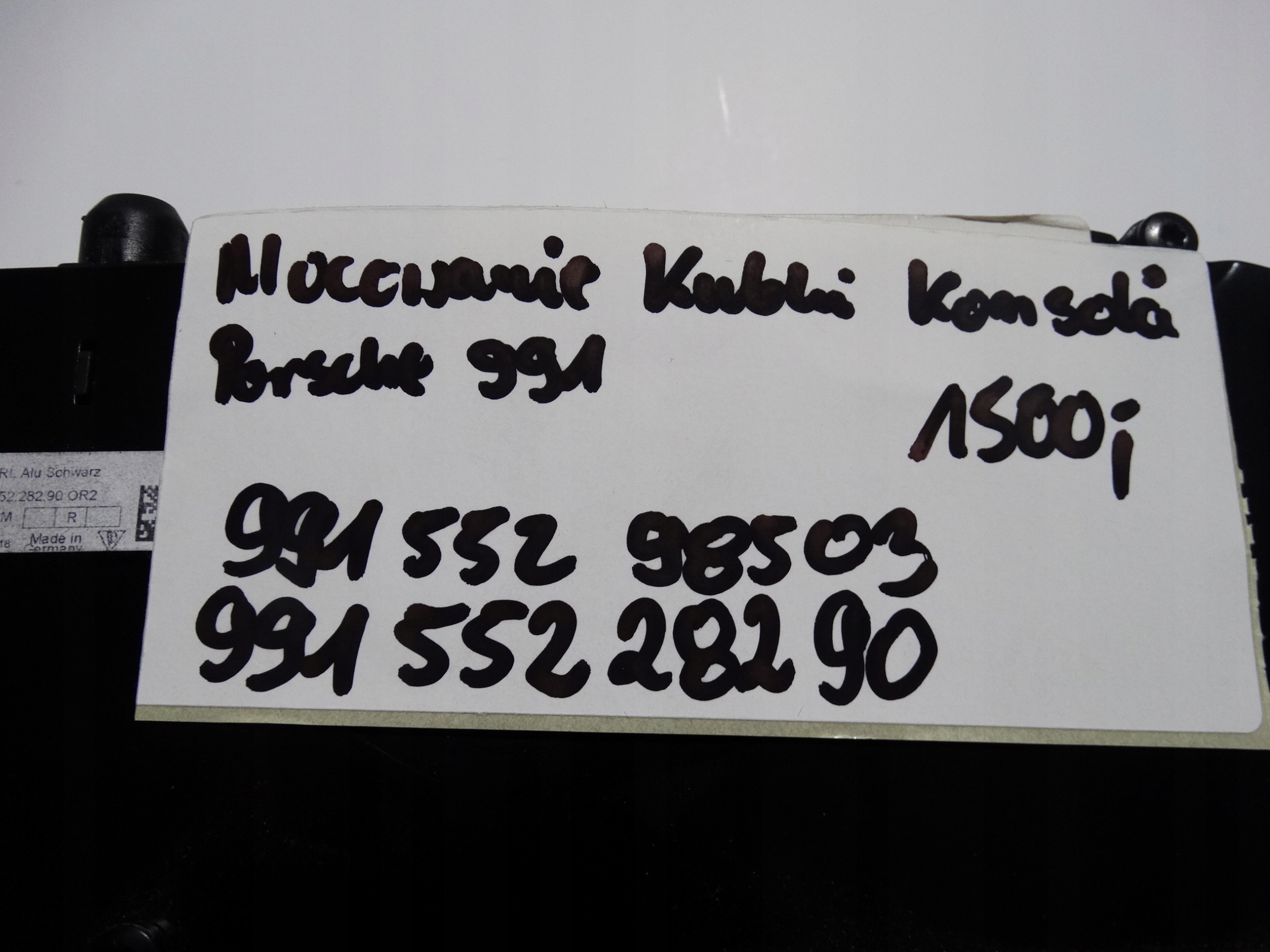 IDEAL bracket for KUBEK console PORSCHE 991 1