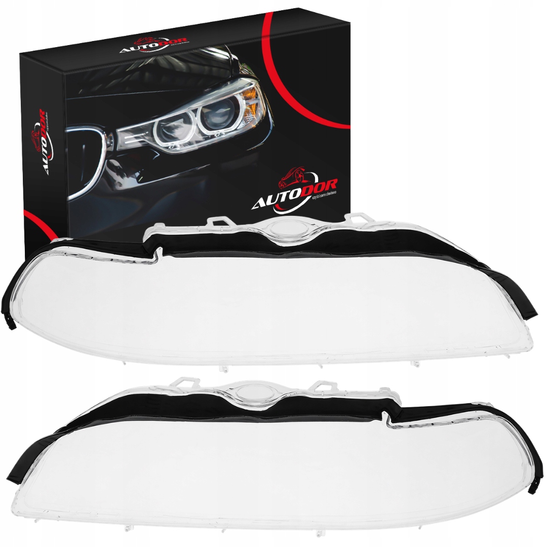 Bmw 5 E39 2000-2004 Stínidla Světlometu Sklo Předního Světla Levé Pravé