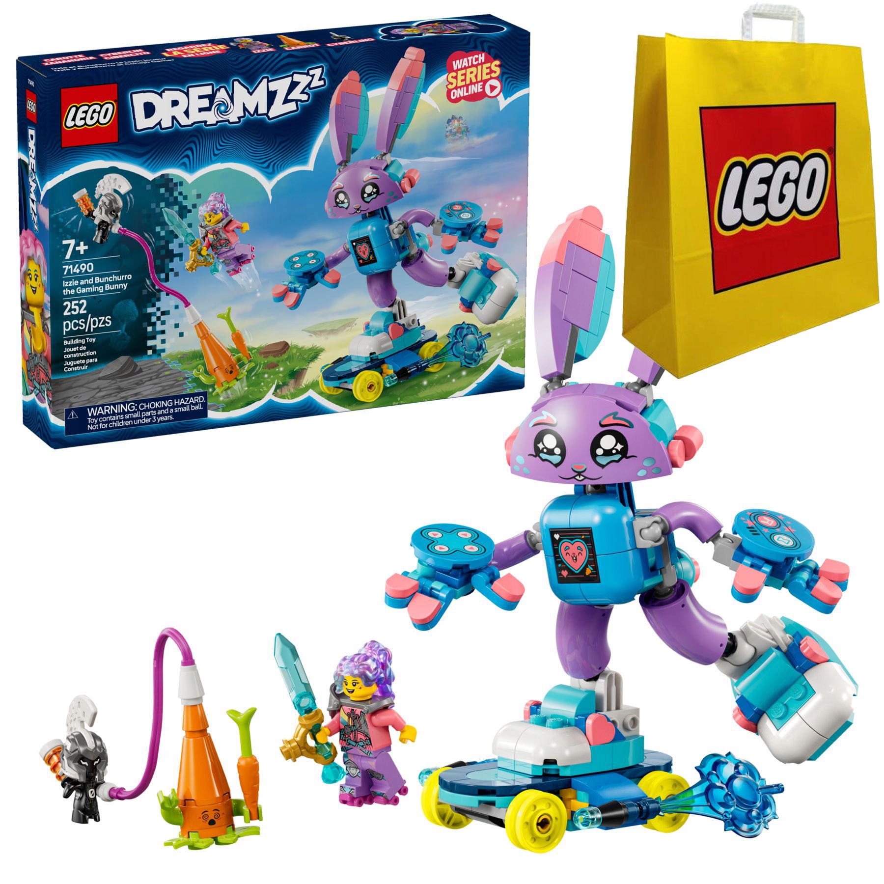 Klocki Lego Dreamzzz 71490 Izzie i gamerski Bunchu królik króliczek torba