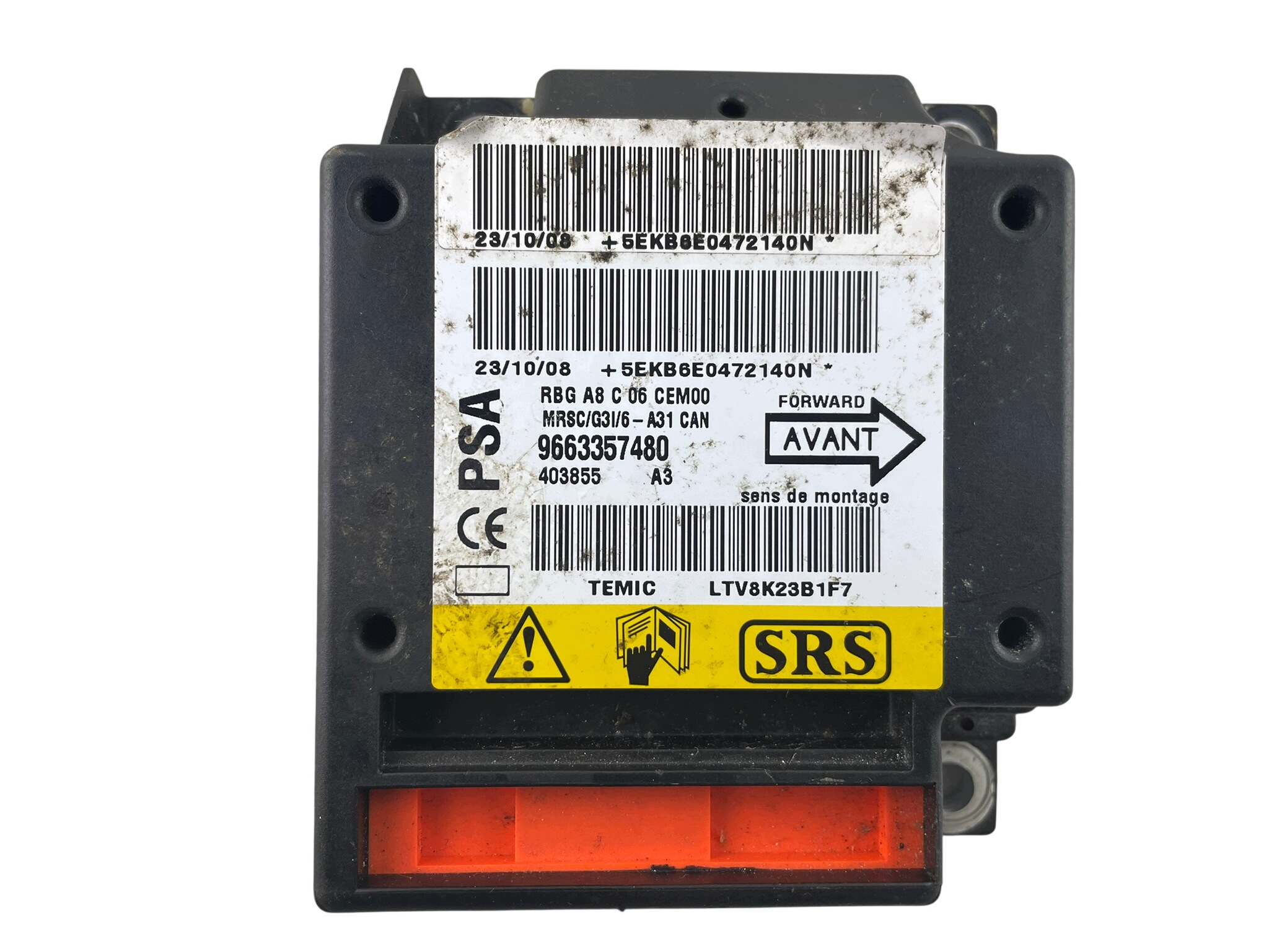 centralina airbag airbag 9663357480 Citroen C3 e 403855
