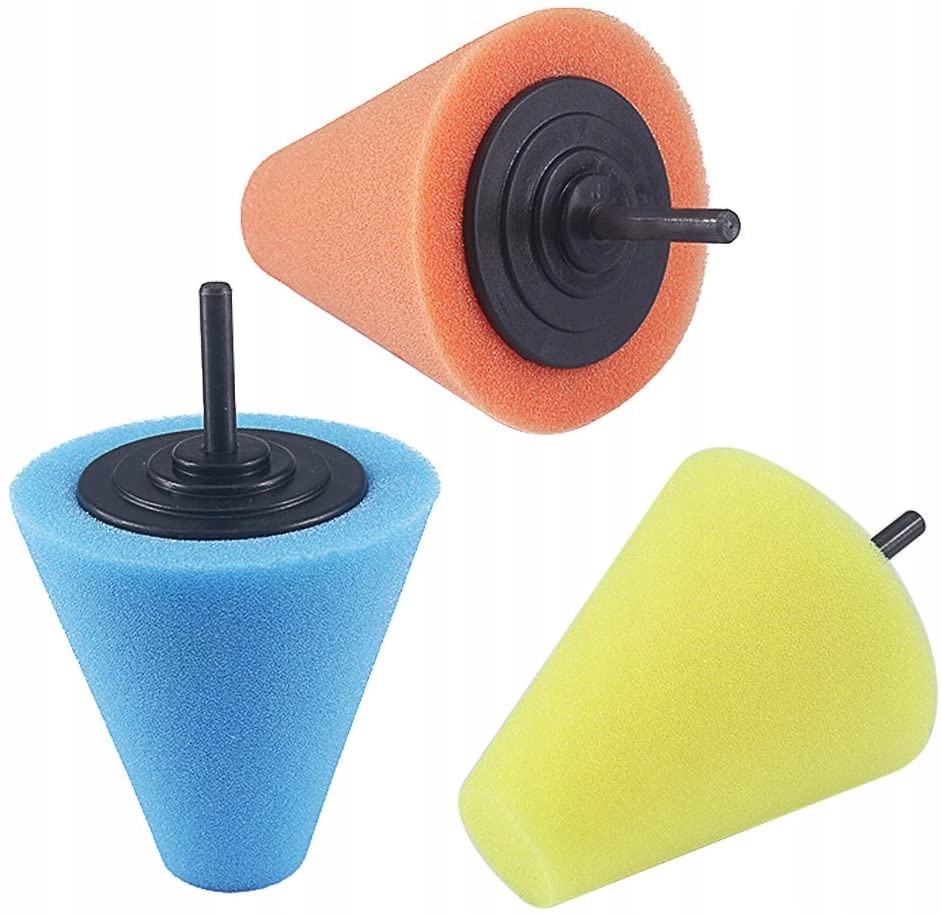 ZESTAW GĄBKA POLERSKA STOŻEK DO POLEROWANIA FELG 3 EAN (GTIN) 5908291600112