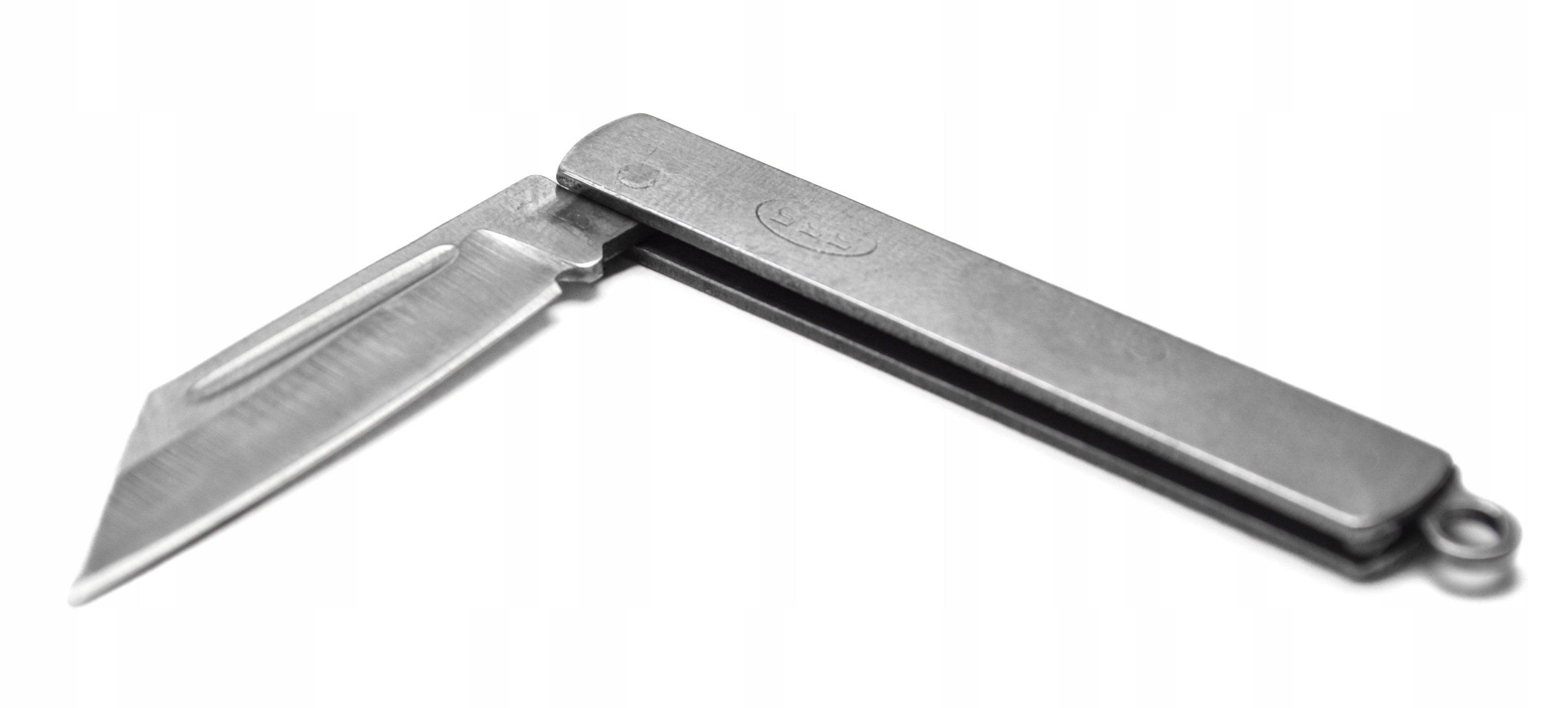 PŁASKI NÓŻ MINI BRELOK MAŁY NOŻYK SKŁADANY METAL