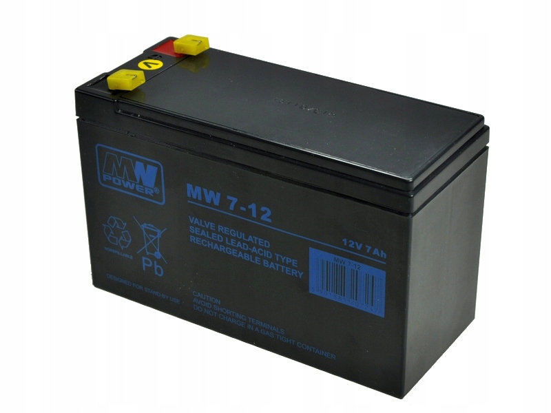 

Akumulator Mw 7-12 Agm 12V 7Ah Mw Power