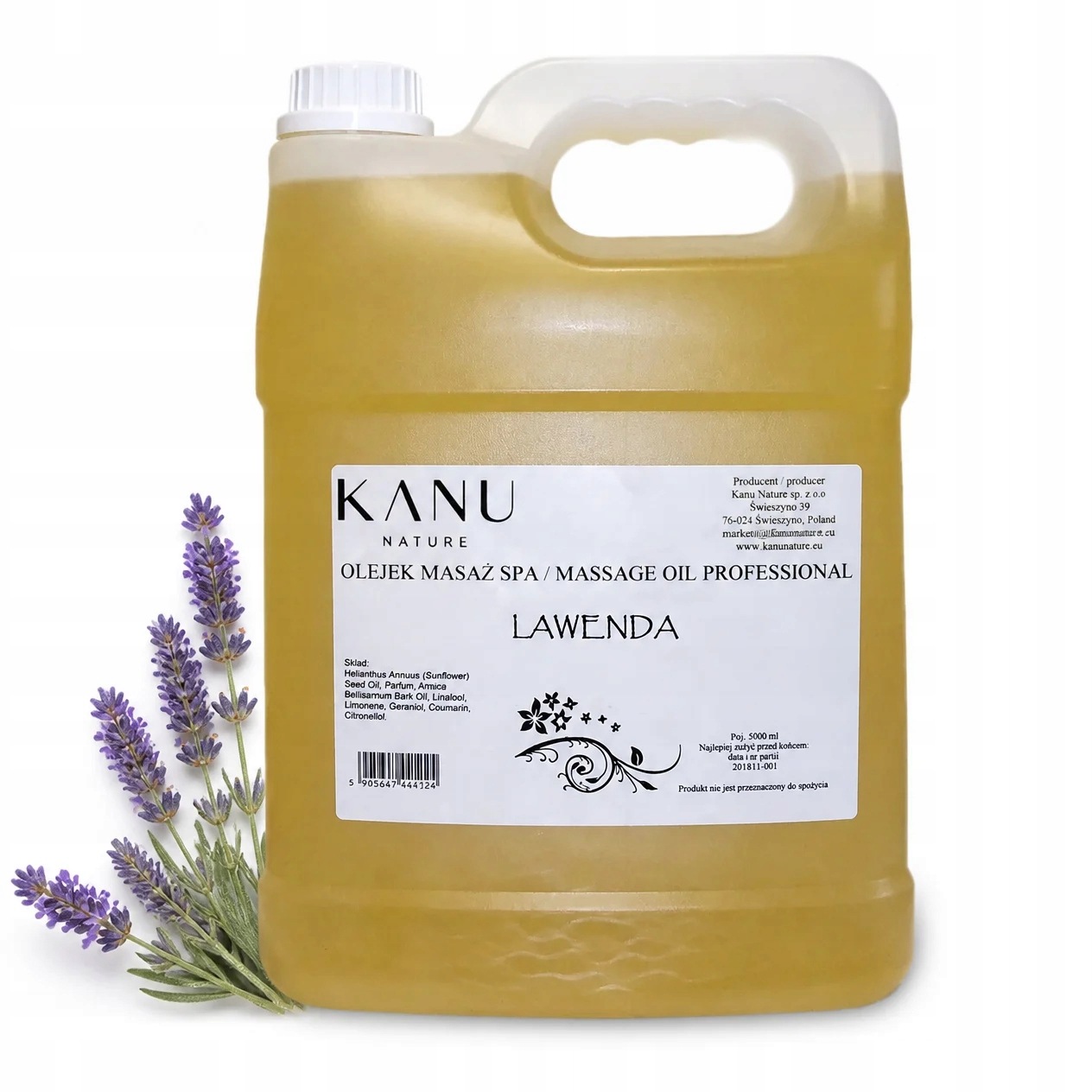 Olejek do masażu Kanu Nature Lawenda (5 litrów)