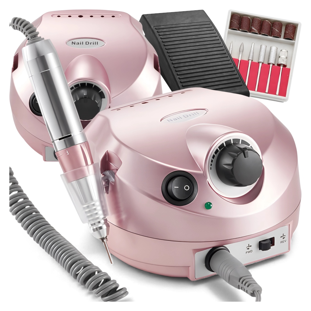 Bruska Na Nehty Manikúra Pedikúra Profesionální 65W Sada Fréz