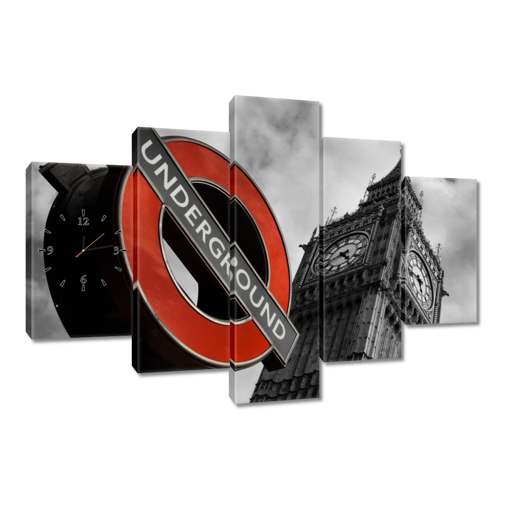 Nástenné hodiny 150x105 BigBen Underground