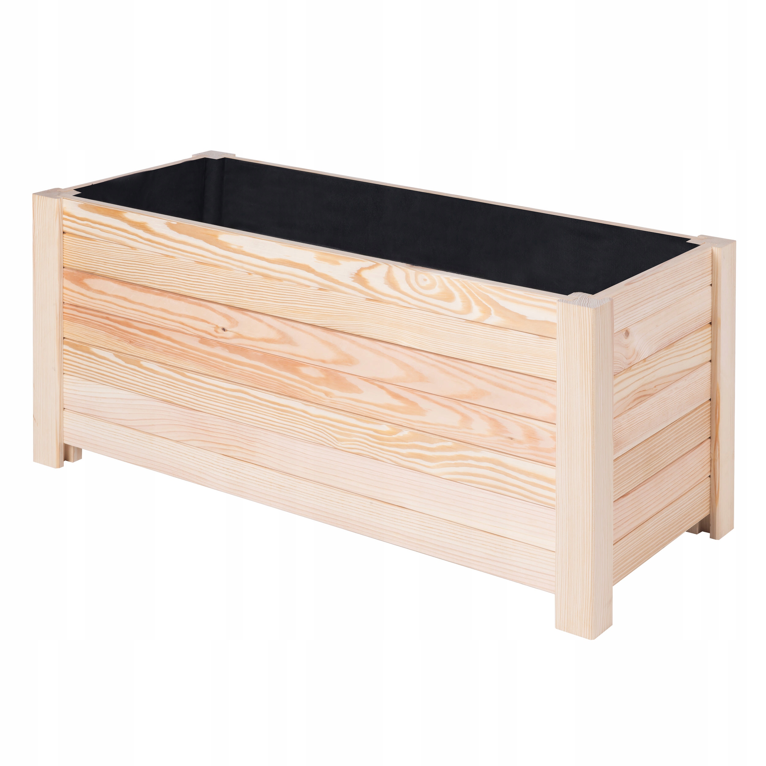 Zahradní Květináč Květinový záhon na zeleninu Květiny Bylinky Dřevěné 80x35x35 Borovice