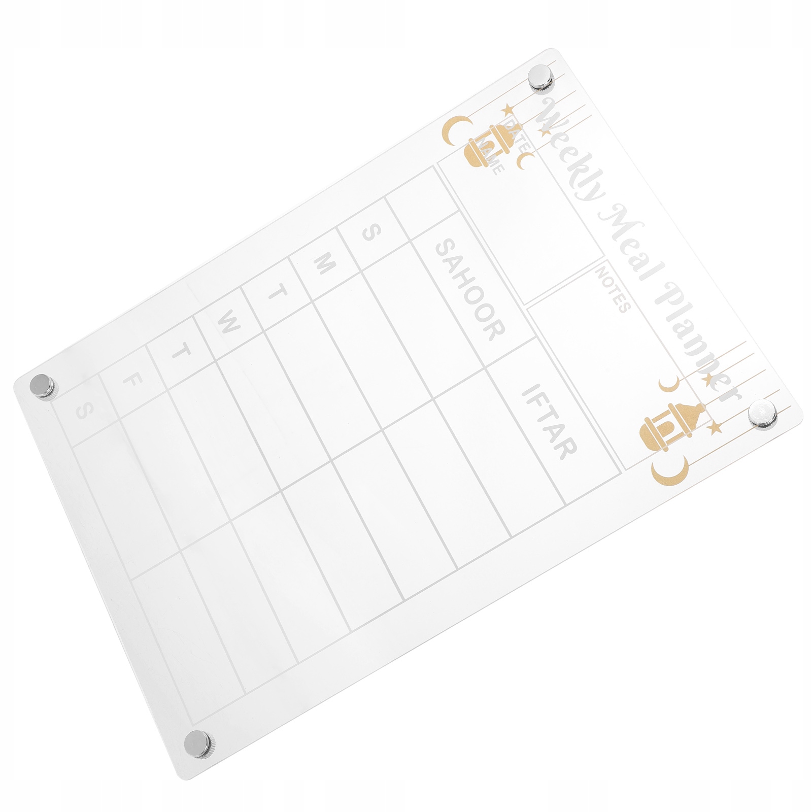 NAKLEJKI MAGNETYCZNE AKRYLOWE PLANER POSIŁKÓW RODZINNYCH