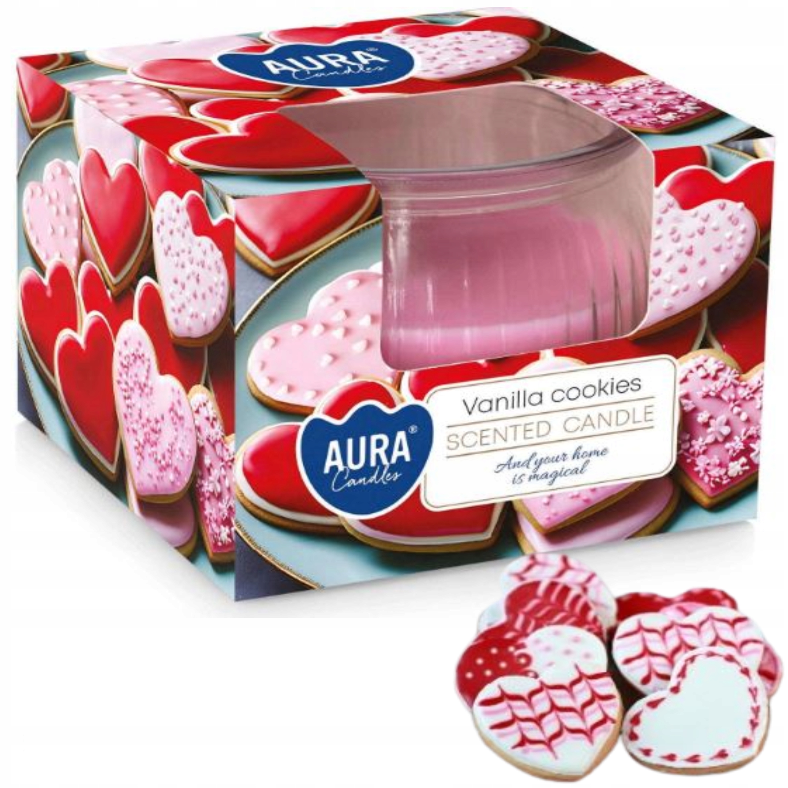 ŚWIECE ZAPACHOWE ŚWIECZKI 4X ŚWIECA KWIATY ZESTAW PREZENT DLA NAUCZYCIELA Nazwa zapachu producenta Waniliowe Ciasteczka