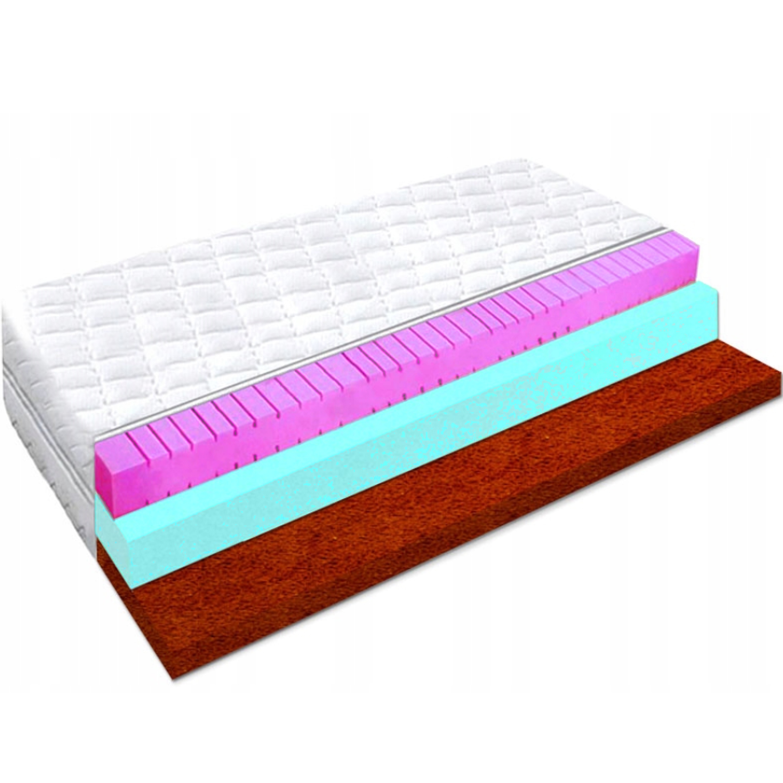 Penový matrac 180x200 hr masážny kokos 20 cm anatomický mäkký H2