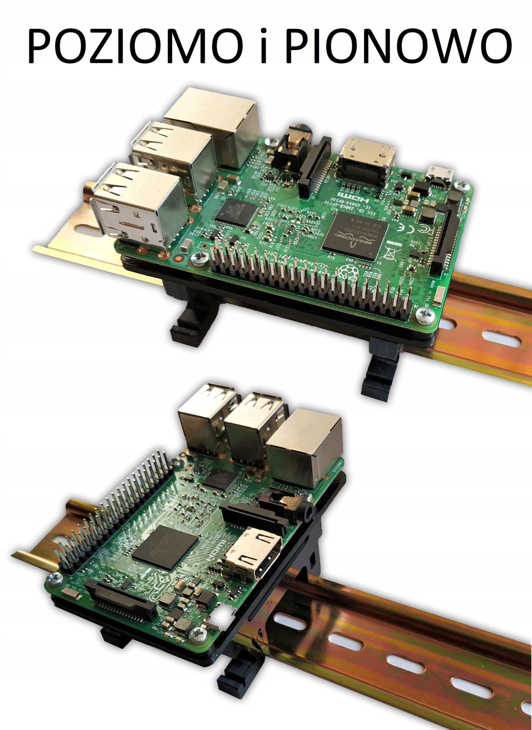 

Pro Uchwyt na szynę Din dla Raspberry Pi