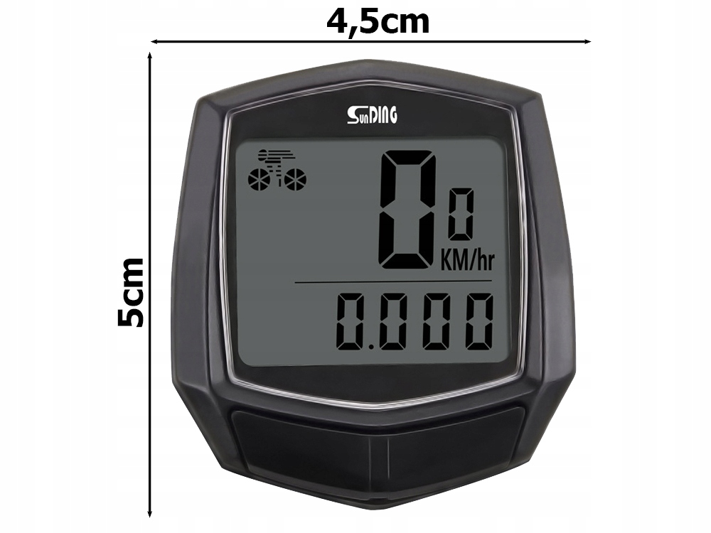 LICZNIK ROWEROWY WODOODPORNY PRĘDKOŚCIOMIERZ Z LCD Rodzaj przewodowy