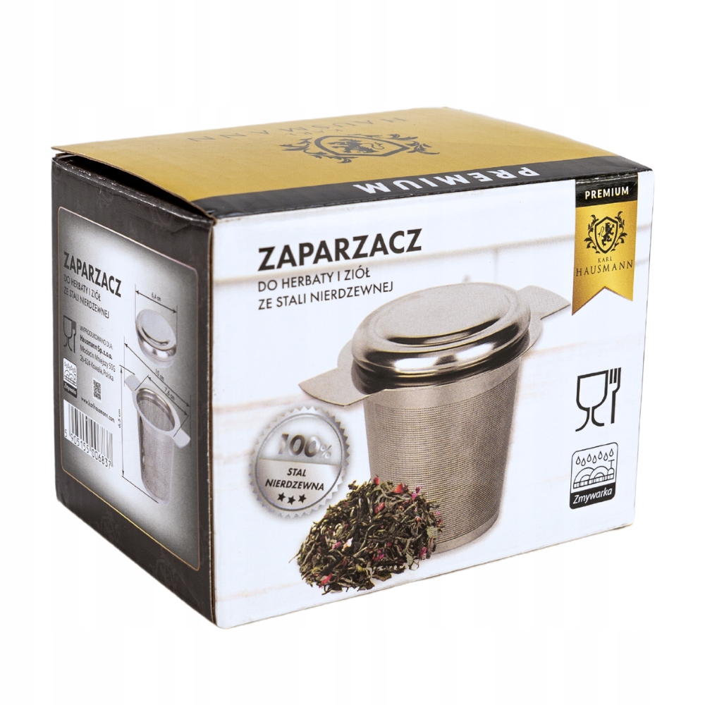 ZAPARZACZ DO HERBATY KAWY ZIÓŁ STALOWY SITKO 12cm STAL NIERDZEWNA Materiał stal