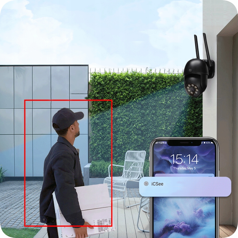 ZEWNĘTRZNA KAMERA OBROTOWA IP 8MPx UHD 2160p 4K WiFi CZARNA 4xZOOM EAN (GTIN) 5905496959236