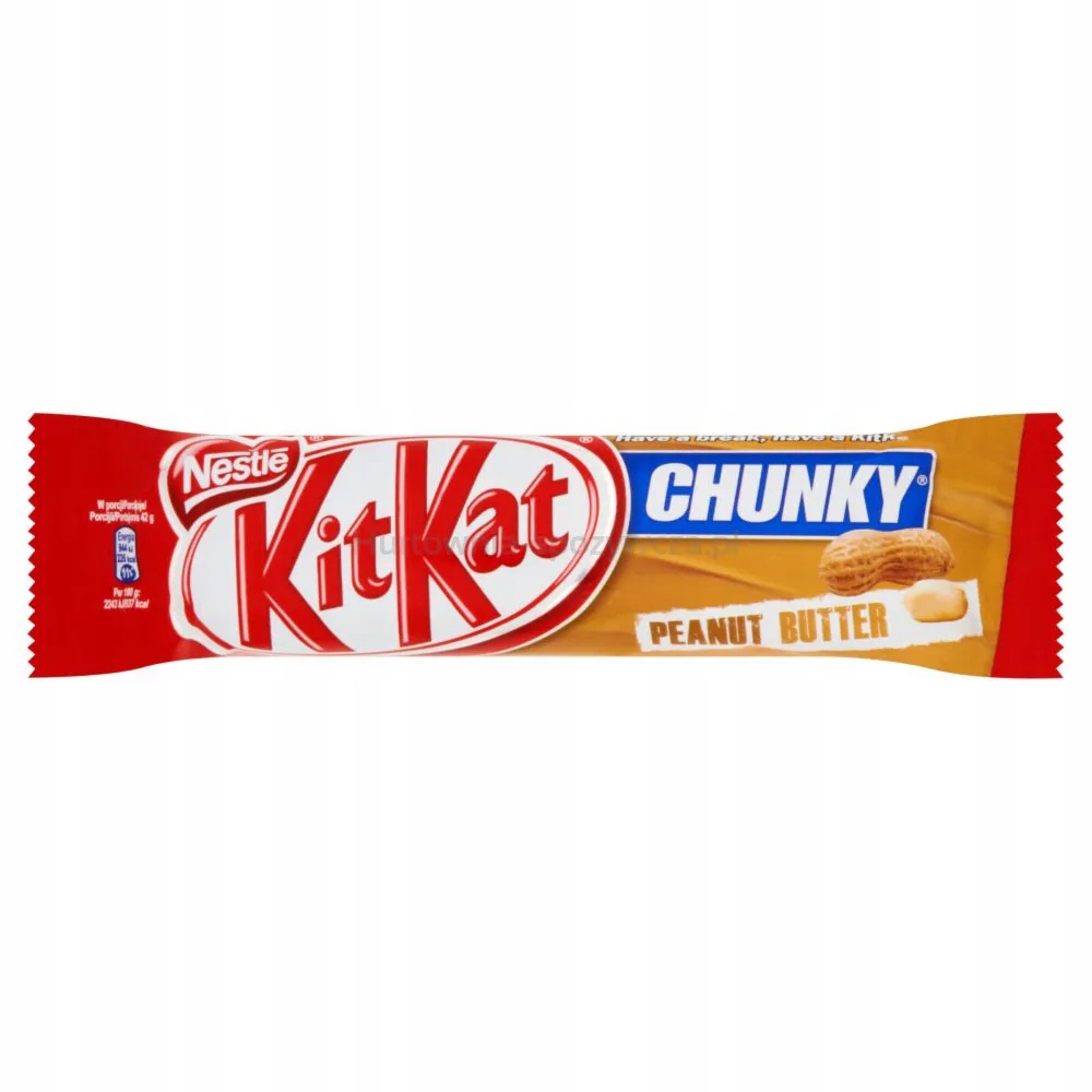 Levně Kit Kat Chunky Peanut Butter Vaflová tyčinka v mléčném provedení