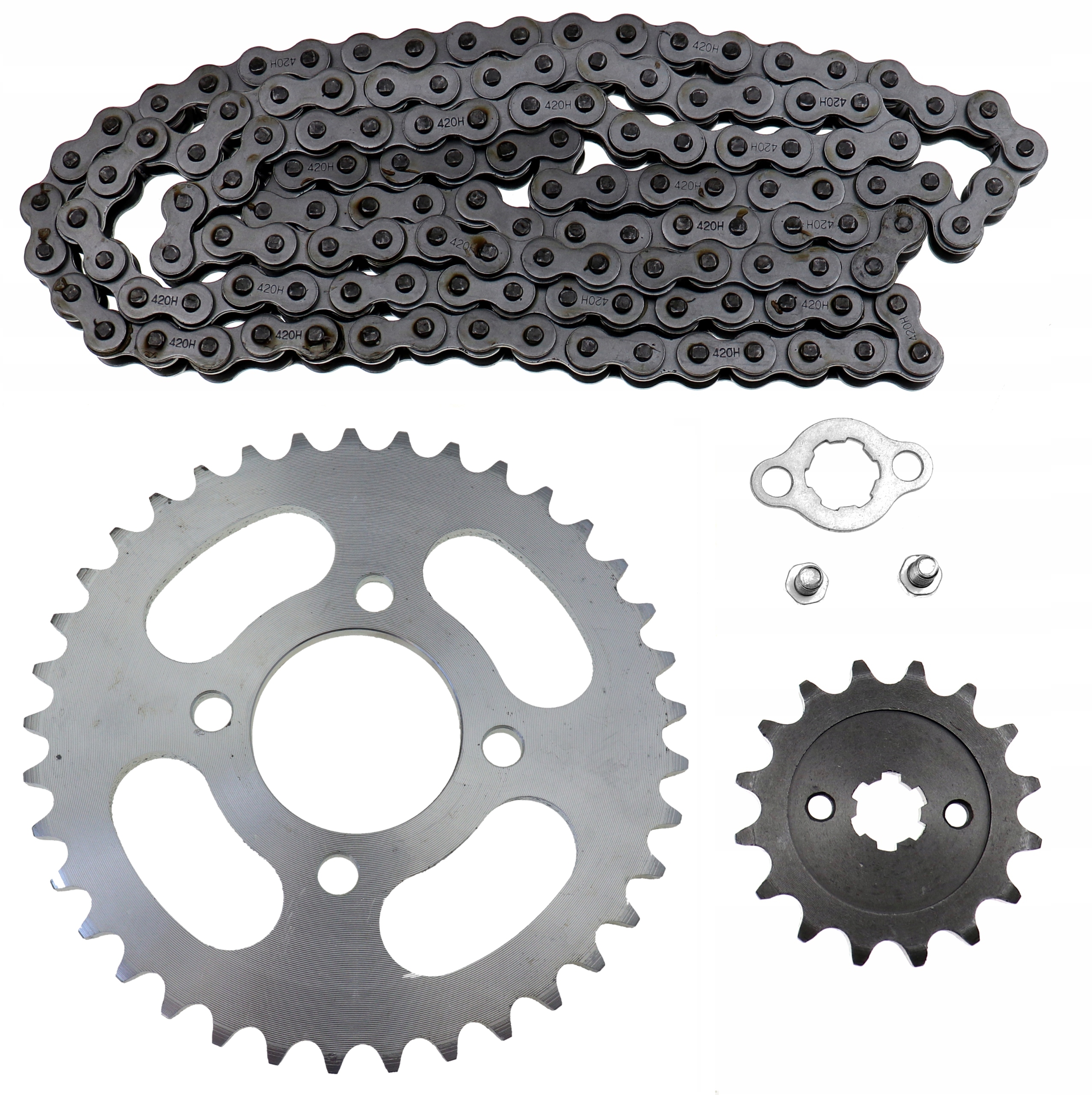 ZĘBATKA TYŁ PRZÓD ŁAŃCUCH QUAD ATV 4T 110 125 KING