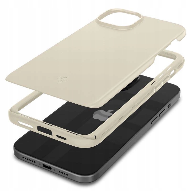 Pouzdro Spigen Thin Fit pro iPhone 15 Plus béžové