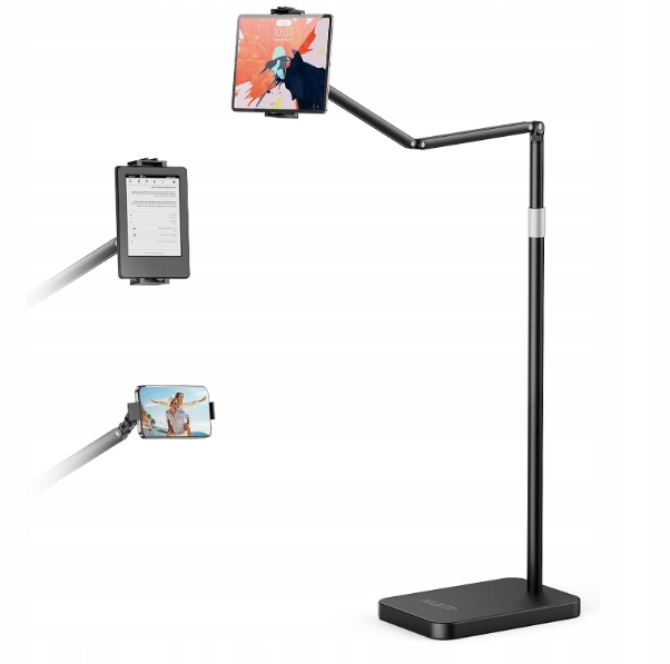 Stojak na Tablet do Łóżka Regulowany Ramię Podstawka Tablet 4,5–13"