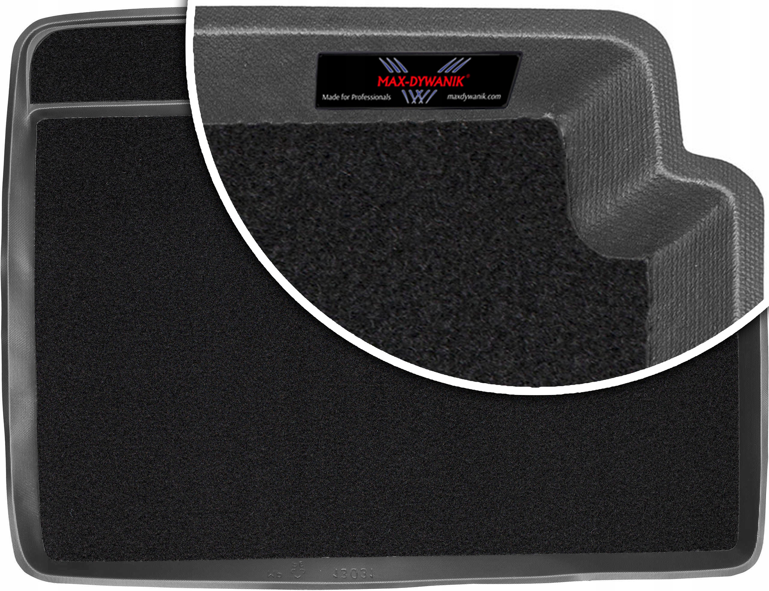 Citroen DS5 Hatchback 2012-2015 Koberec do zavazadlového prostoru s velurovou podložkou