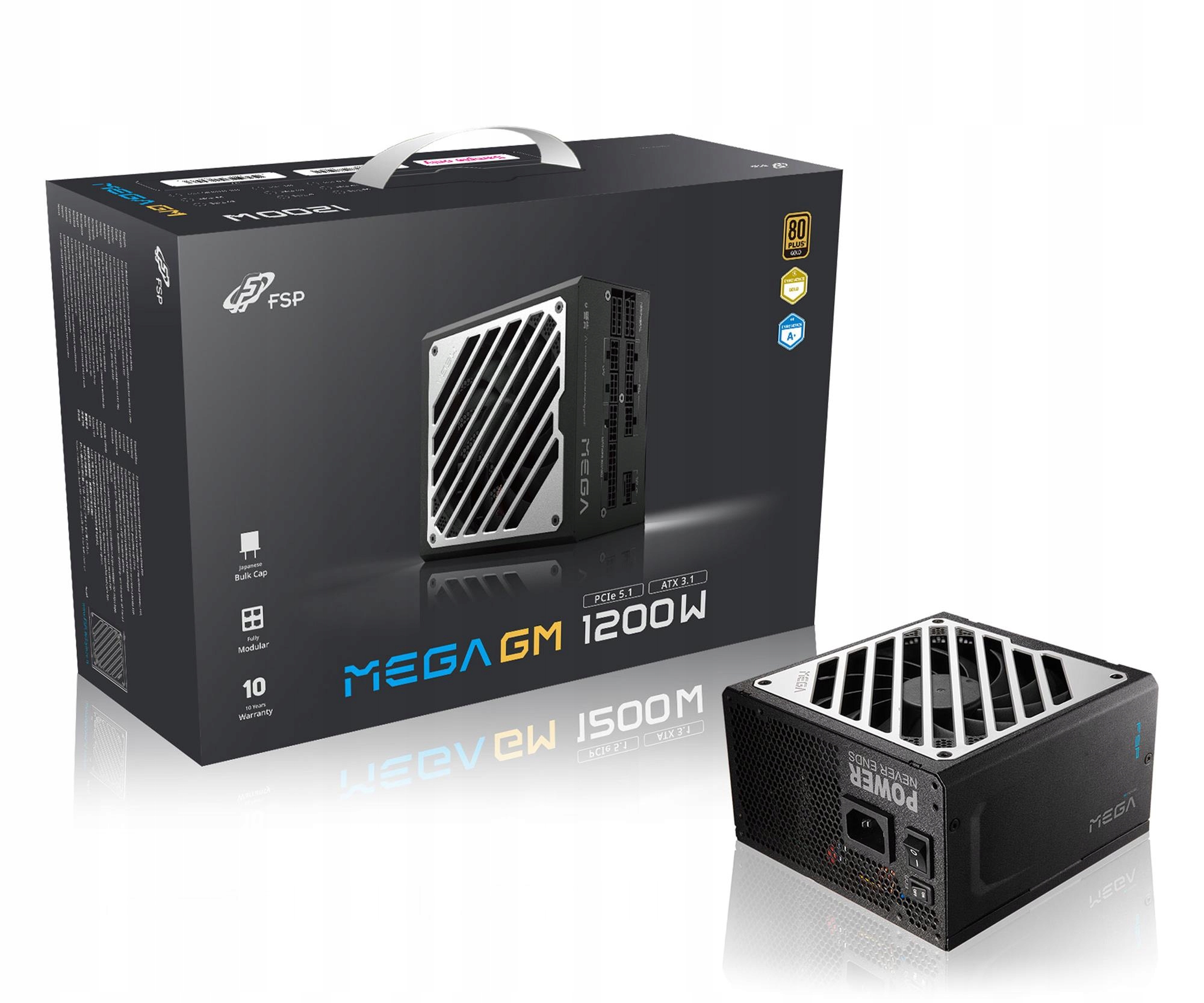 Fsp Gm/ 1200W/ Atx 3.1/ 80PLUS Gold/ Modular/ Retail PPA12A1502