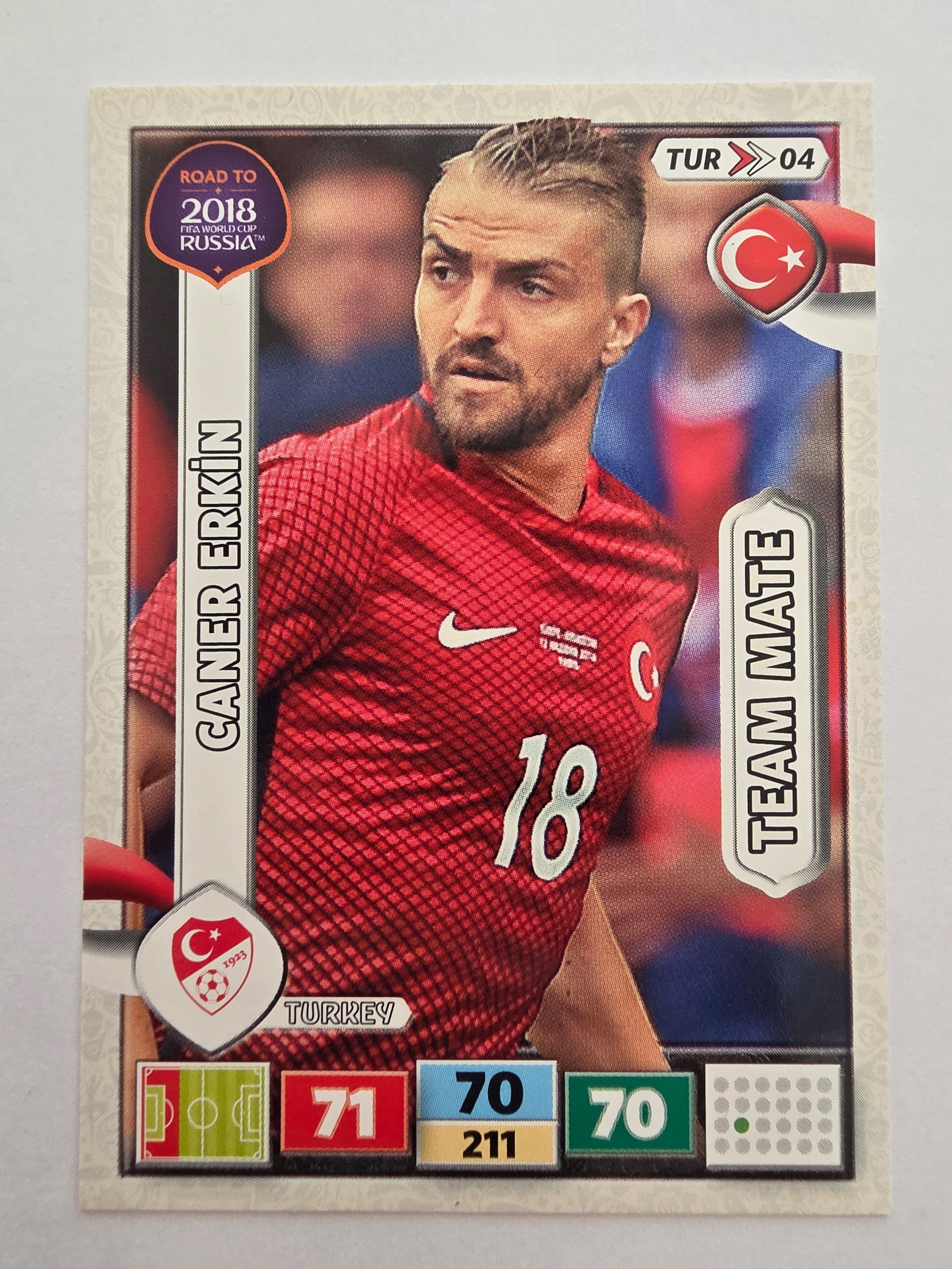 2018 Panini Road To World Cup Russia Caner Erkin Turcja Tur 4