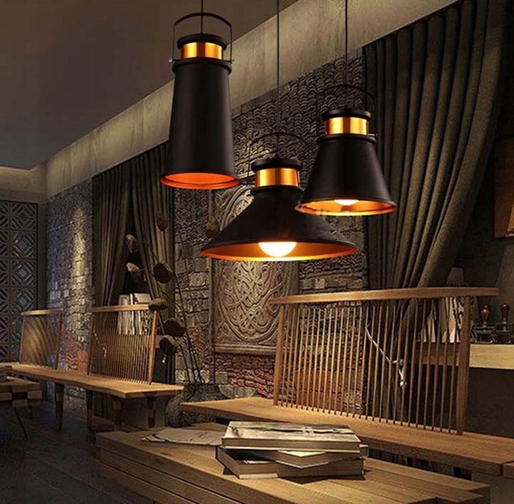 LAMPA WISZĄCA METAL LOFT ASTI A EDISON GOLD RETRO Długość/wysokość 127 cm