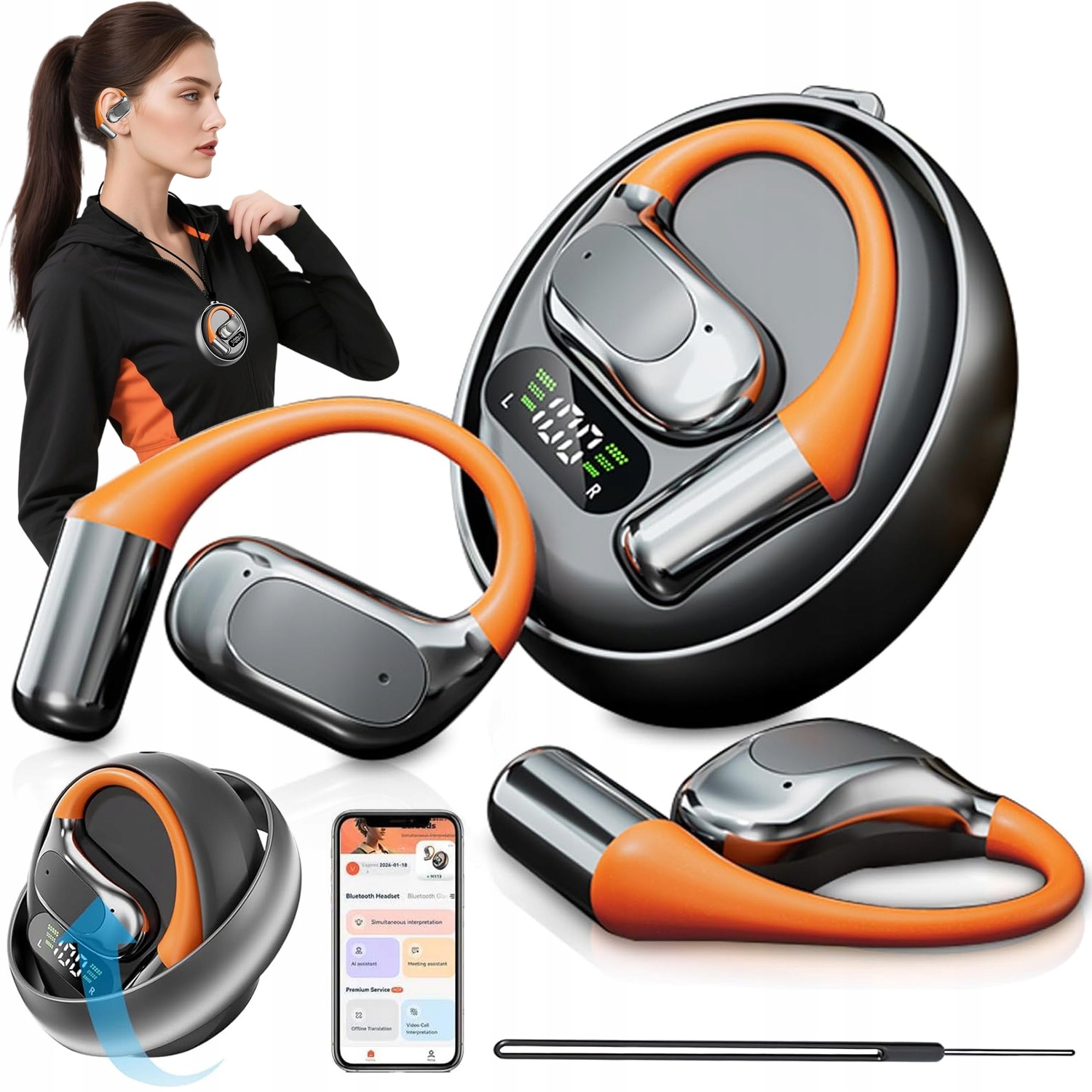 Překladatelské Sluchátka Bluetooth 5.49 Pro Školení A Přednášky