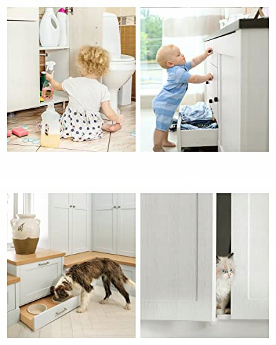 MAGNESY DO SZAFEK DZWI MEBLI MAGNETYCZNA BLOKADA ZABEZPIECZENIE DLA DZIECI Długość 46 mm