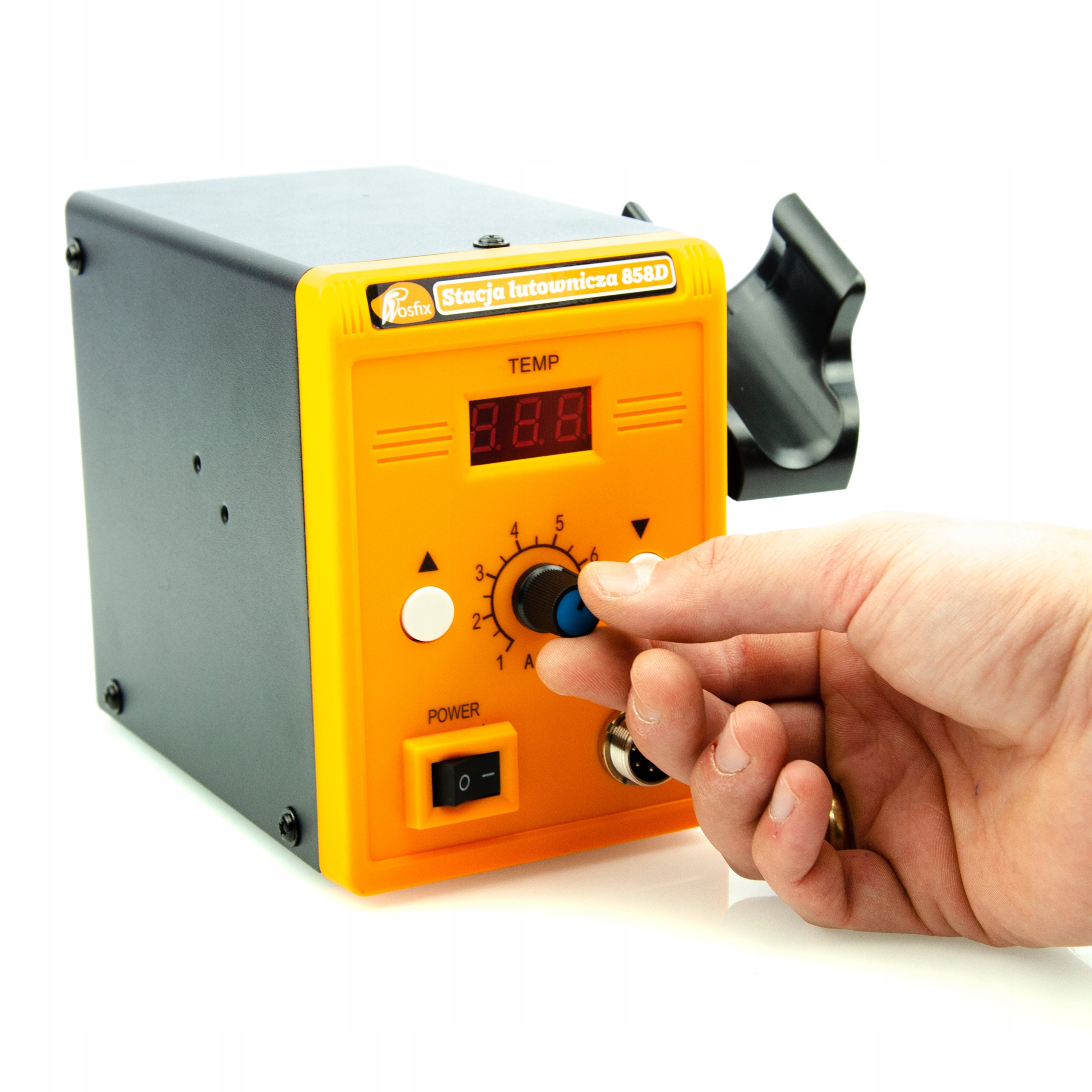 STACJA LUTOWNICZA HOT-AIR ROSFIX 858D + ZESTAW 3 DYSZ + ZESTAW RUREK 328SZT Marka Rosfix