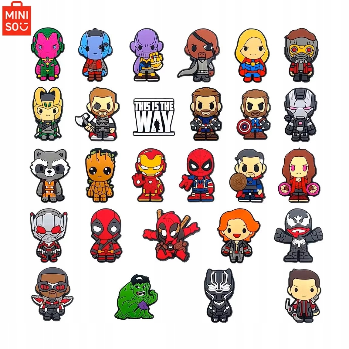 Připínací spona na boty Crocs Crocs 27 sponek – Marvel Ironman Veno