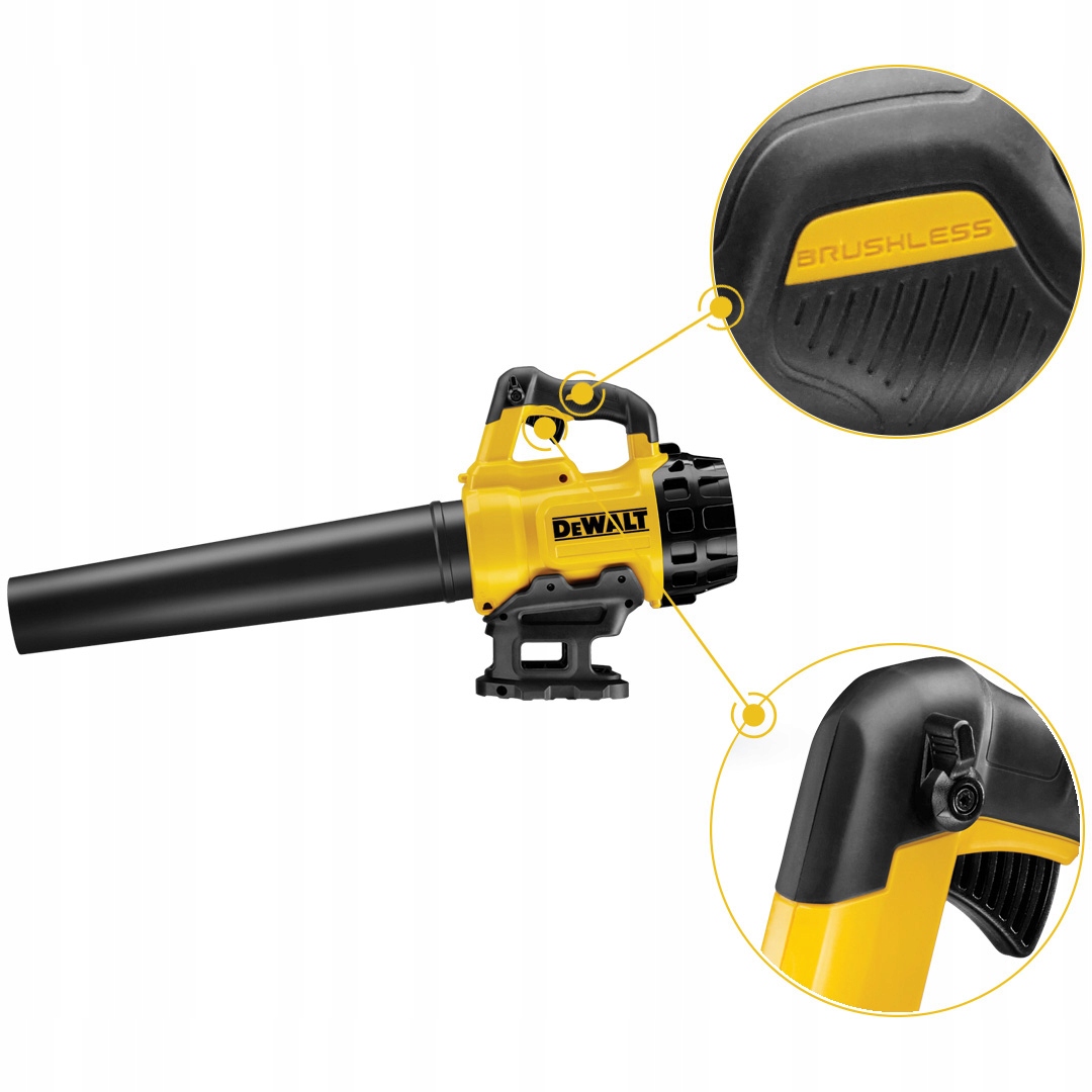 Dmuchawa do liści akumul 18V 265W DCM562P1 DEWALT Wydajność 0 m3/min