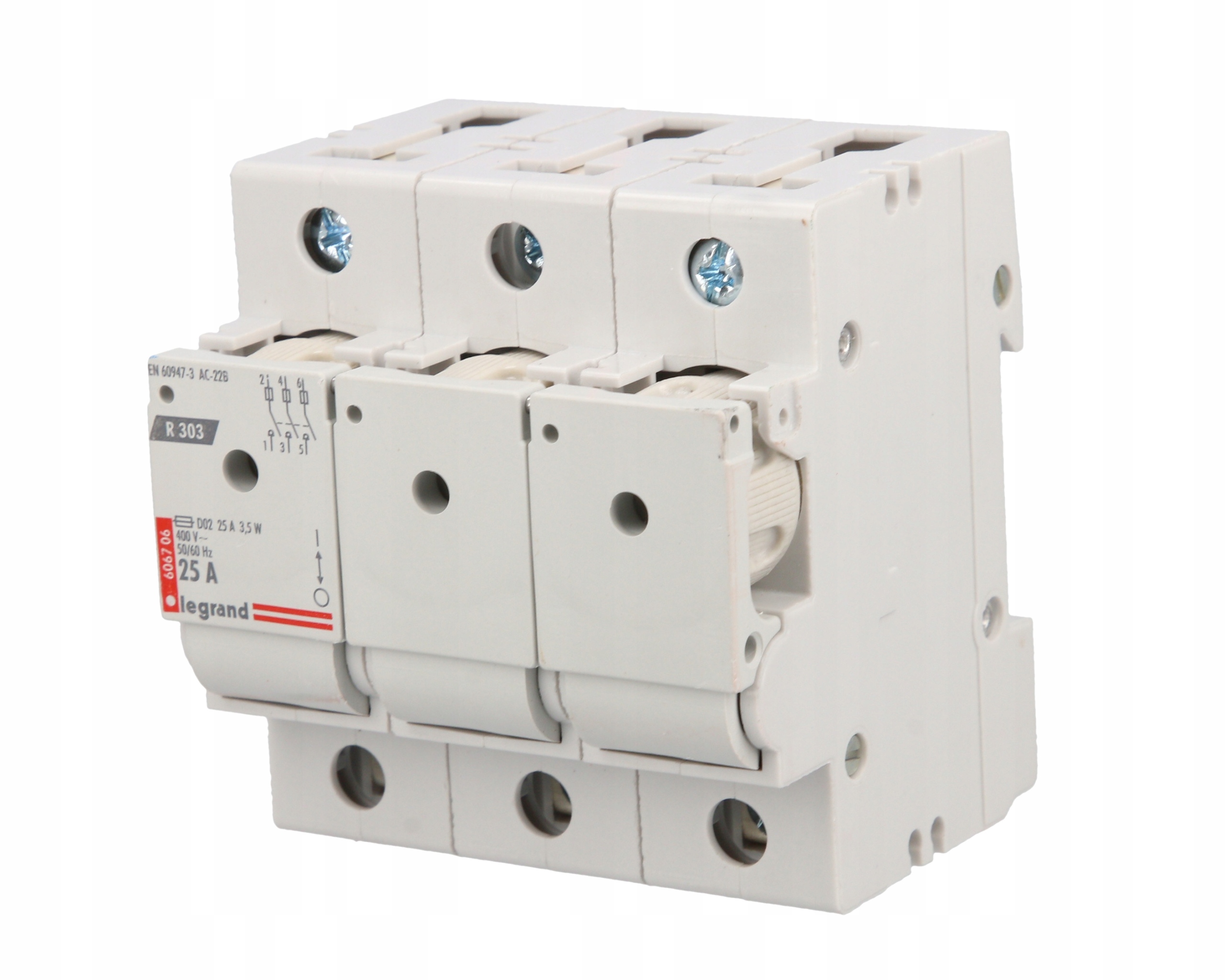 Poistkový odpojovač 3P 25A R303 Legrand 606706