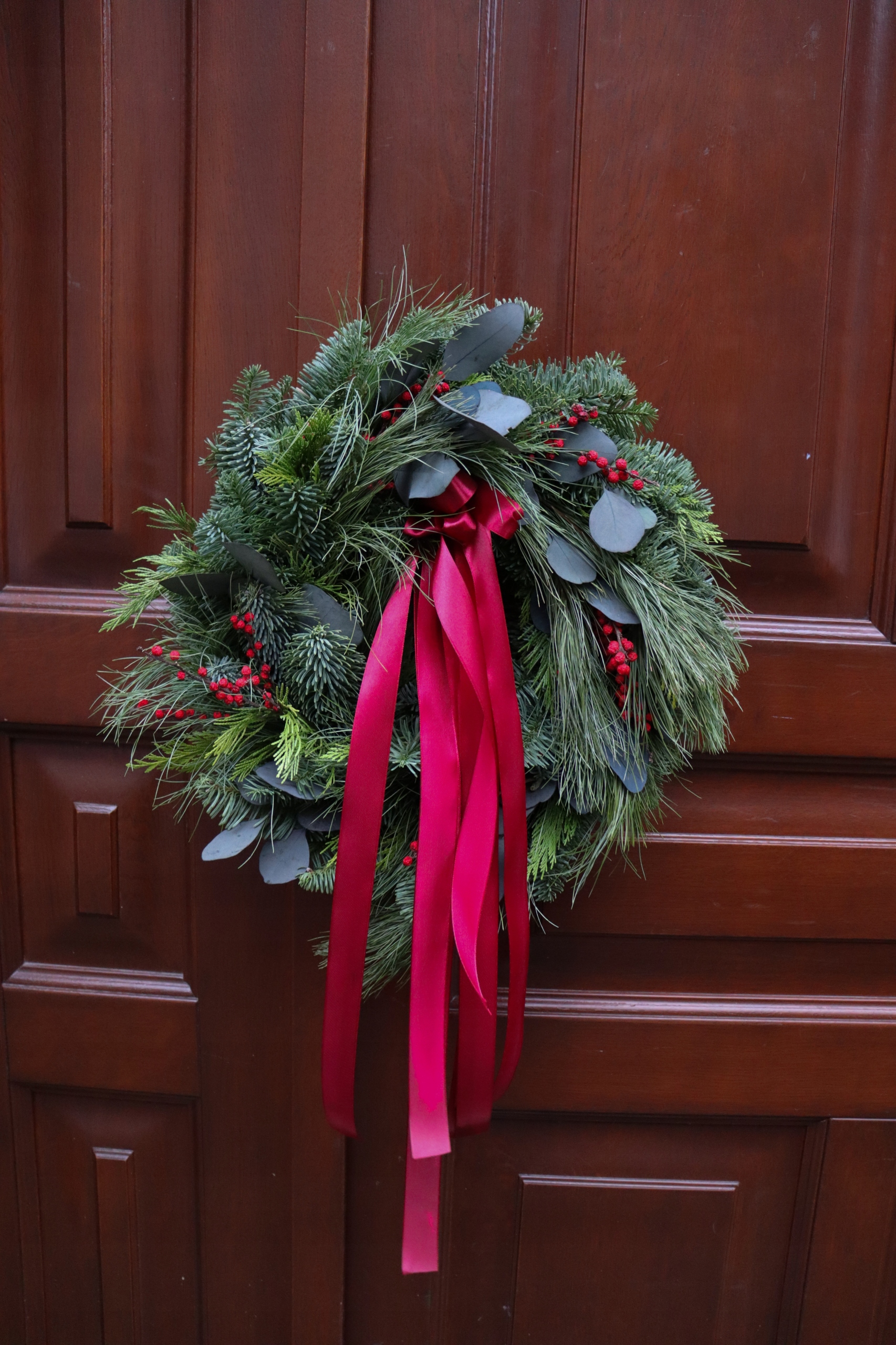 Vianočný Venček z prírodnej jedle nobilis, venček 40 cm, Vianoce