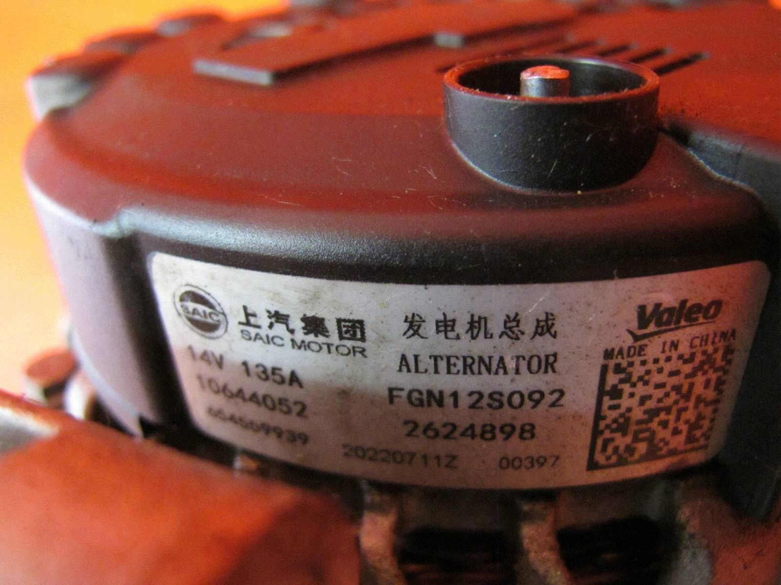 MG ZS 1 e AZS1 2017- 1.0 TGI 10E4E G10DT alternatore 10644052