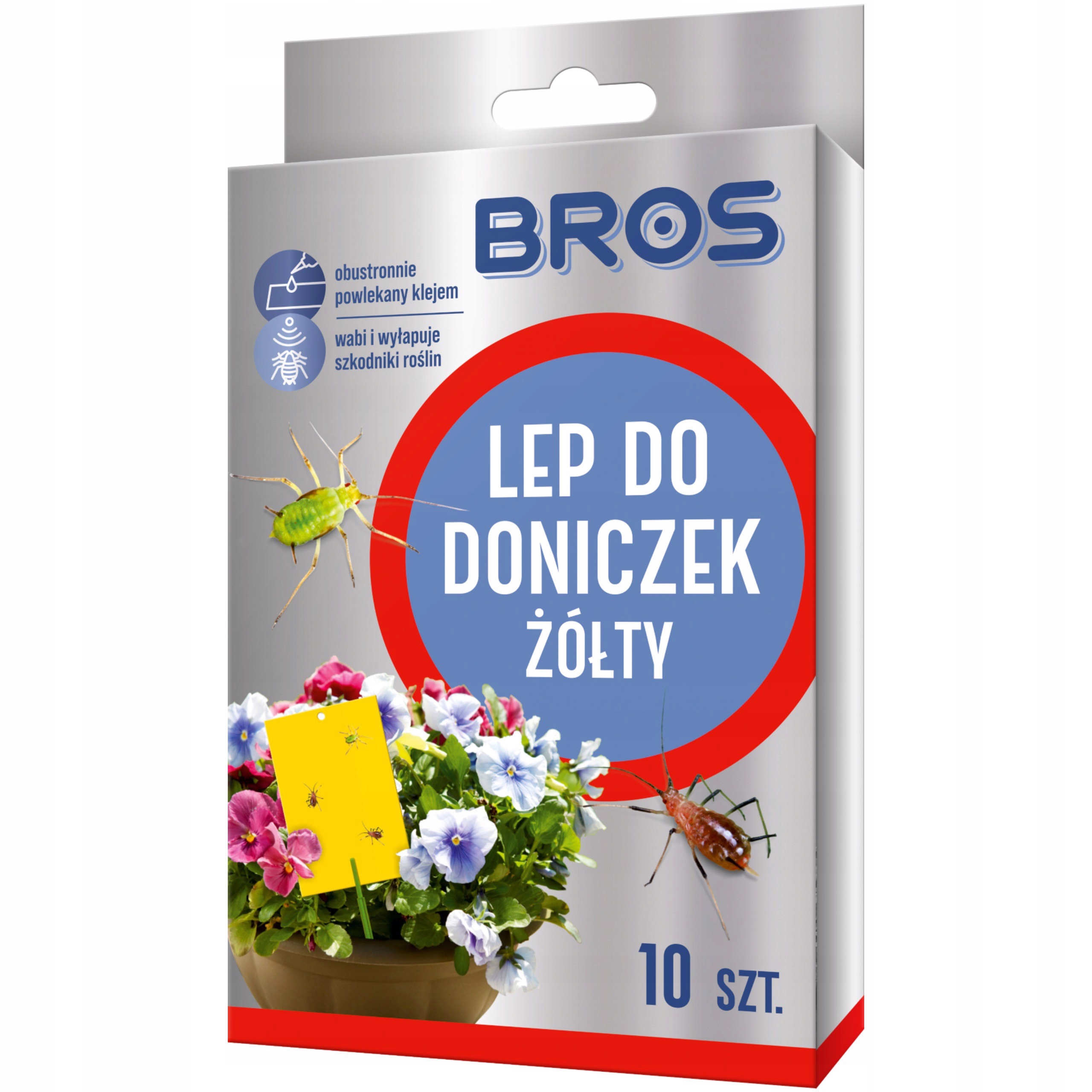 

Bros pułapka klejowa do doniczek żółty 10 sztuk