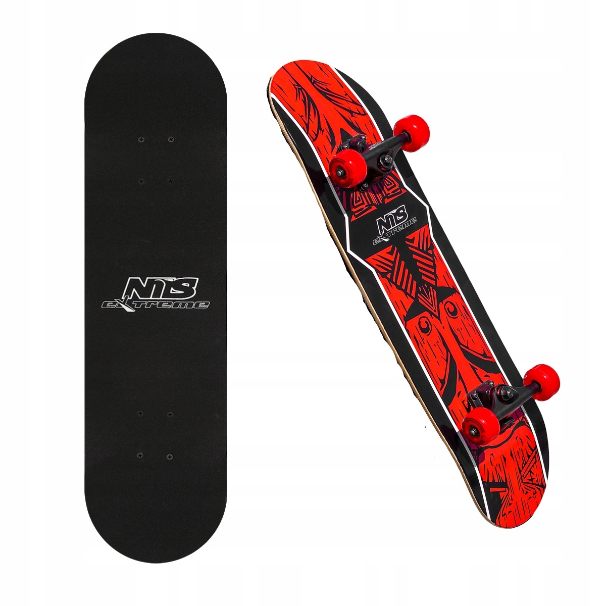 Deskorolka Skateboard Do jazdy rekreacyjnej Profilowana Wzór Aztec ABEC-7