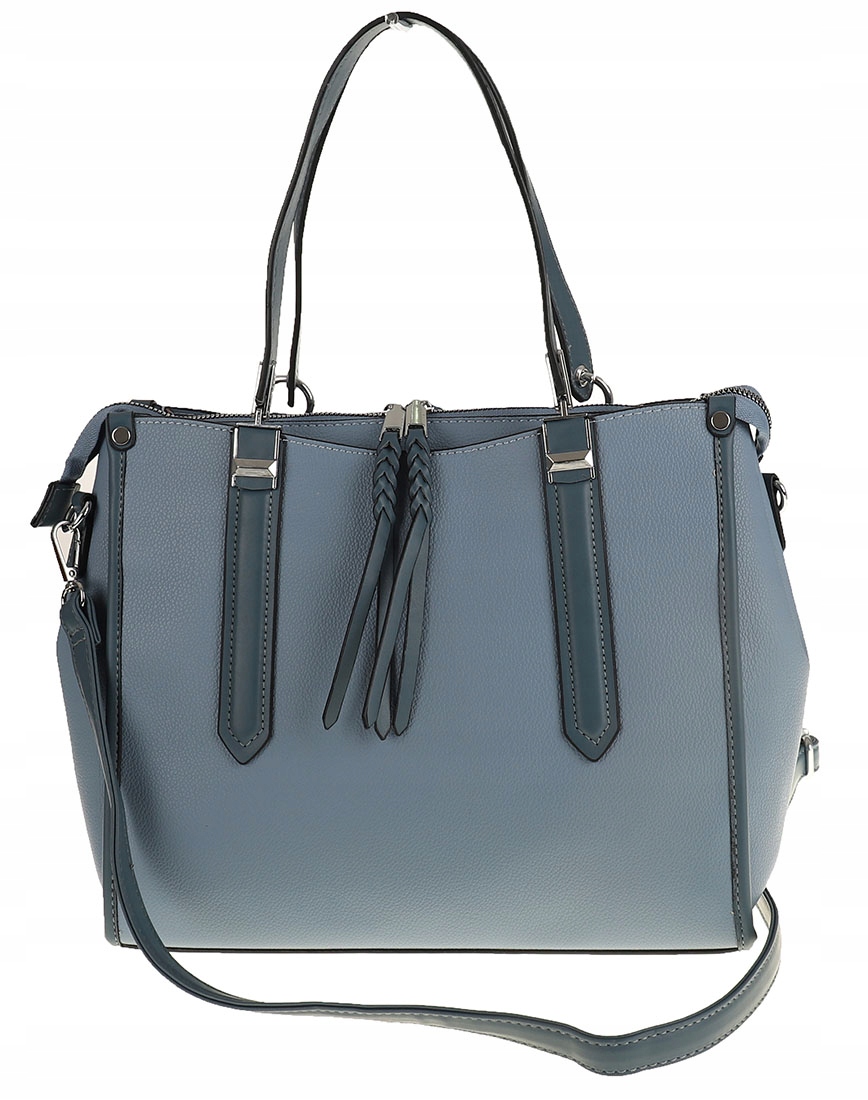 Maria C. Torebka Damska niebieska skóra ekologiczna MC663 Blue Marka inna