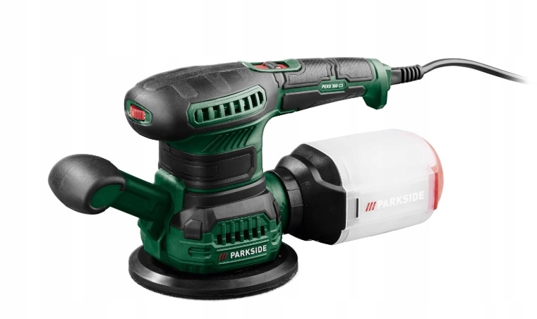 Szlifierka Mimośrodowa Parkside Pexs regulacja 2 x papier, kabel 4 m