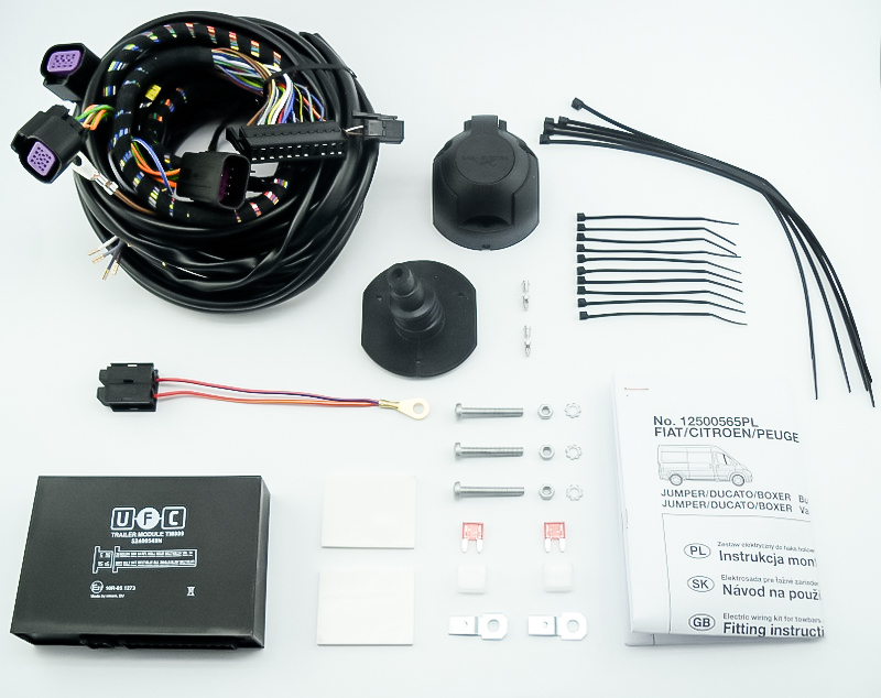 Wiązka dedykowana 7-pin do Peugeot Boxer 250 L1 L2 L3 L4 XL Furgon 11-21 Stan opakowania oryginalne