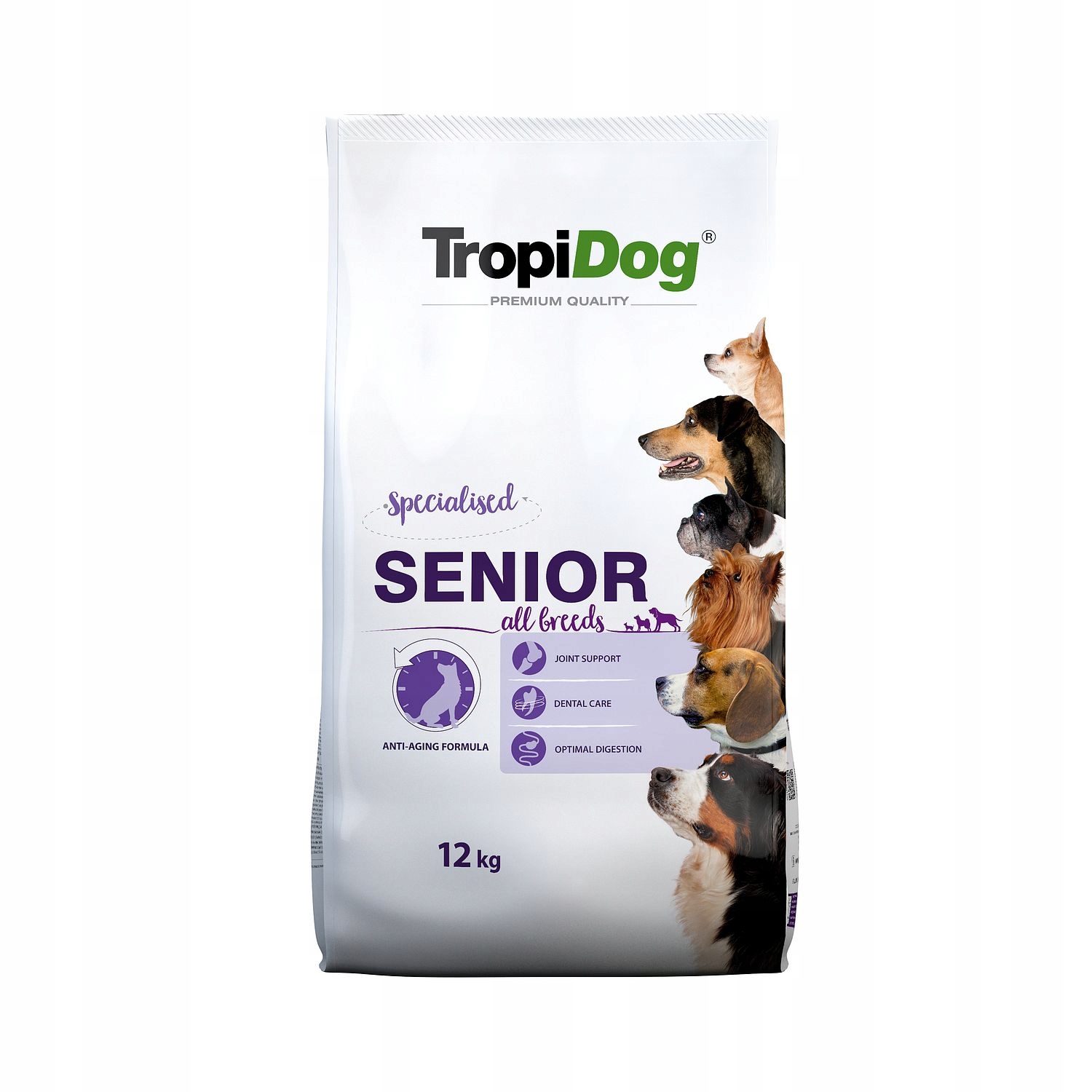 Tropidog Premium Senior All Breeds Turkey 12kg dla starszych psów indyk