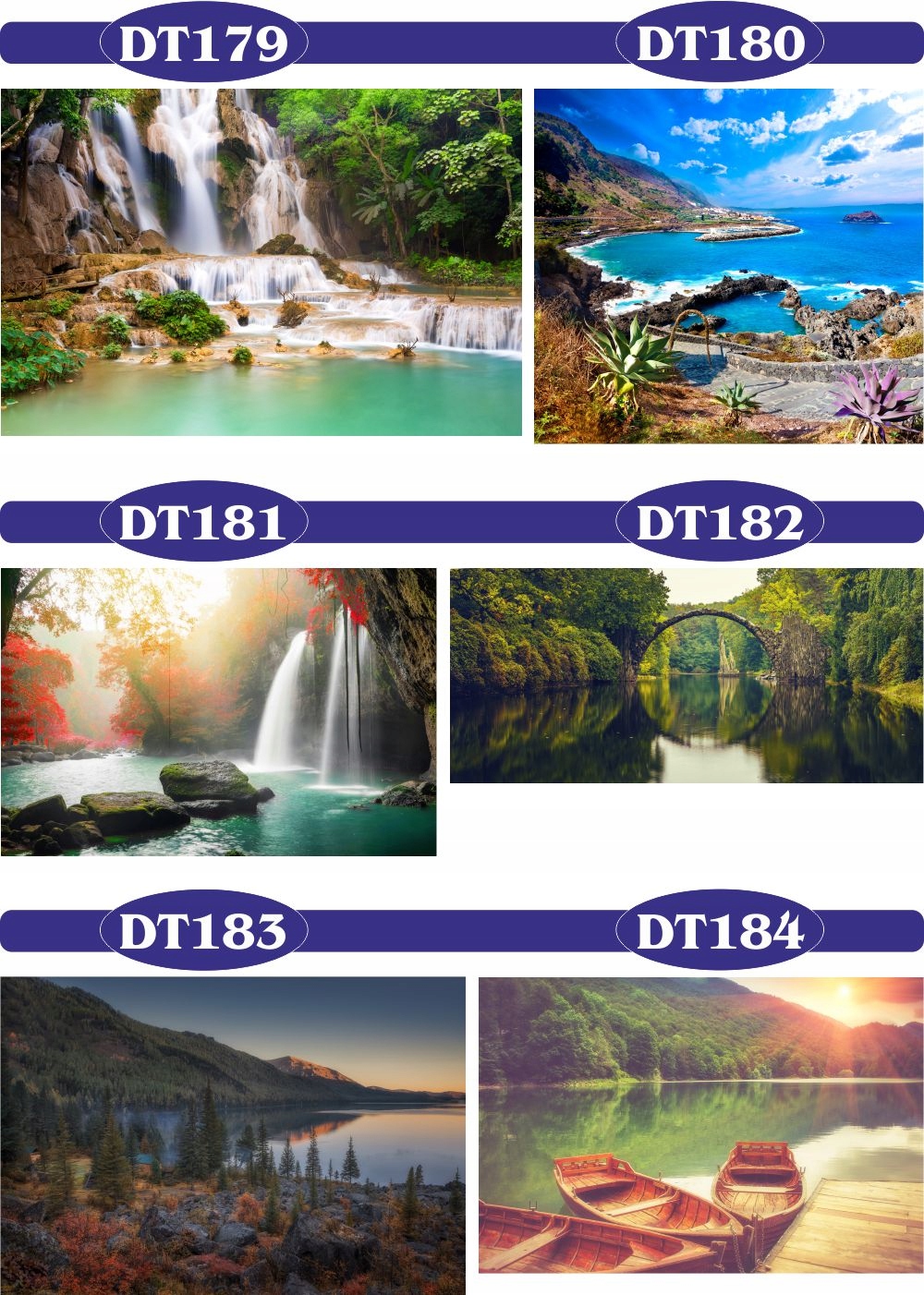 FOTOTAPETA 3d widoki wodospad most las drzewa Orientacja pozioma