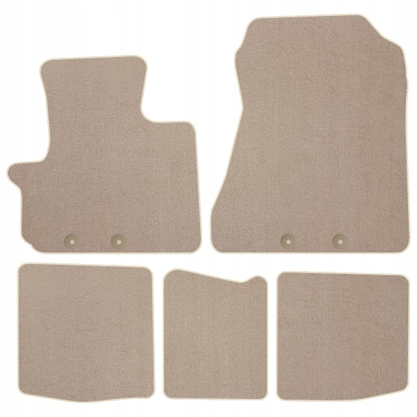 Toyota Iq 2008-2015 velurové koberce Comfort Béžové
