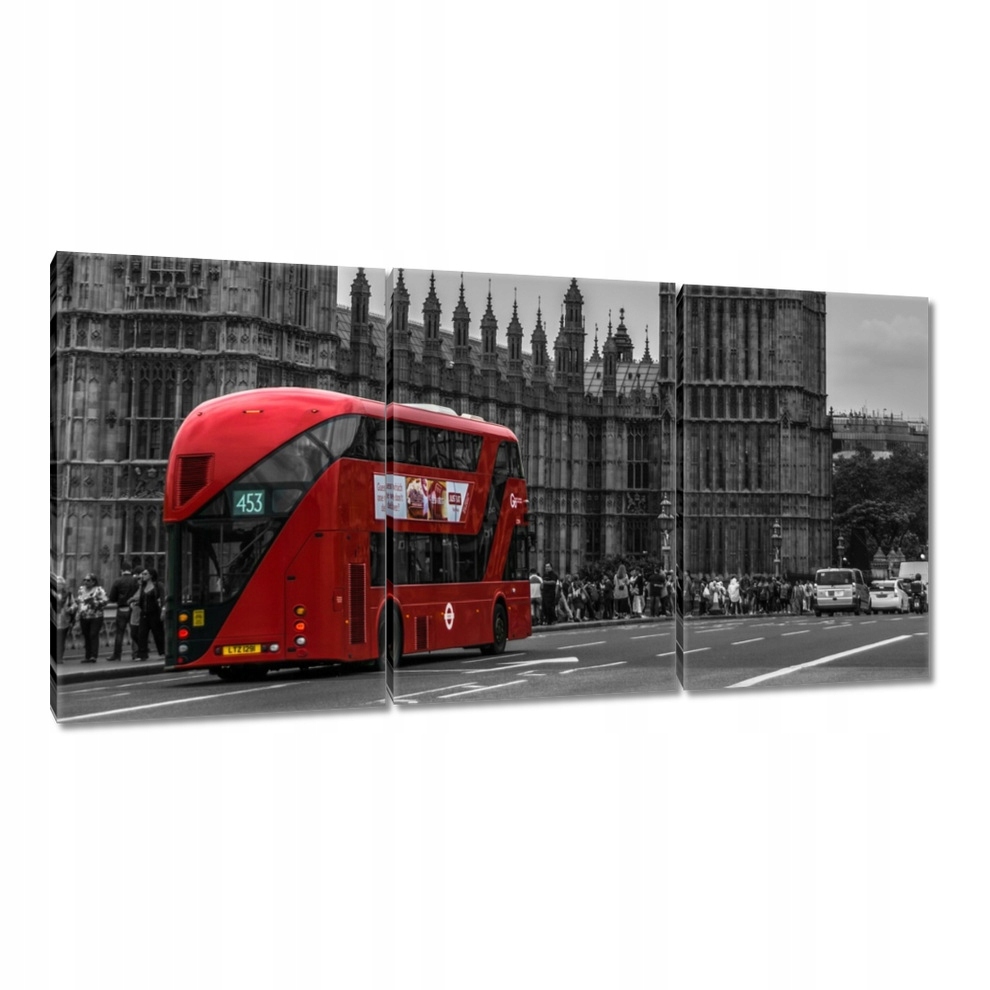 

Obrazy 120x60 Londyn Czerwony autobus