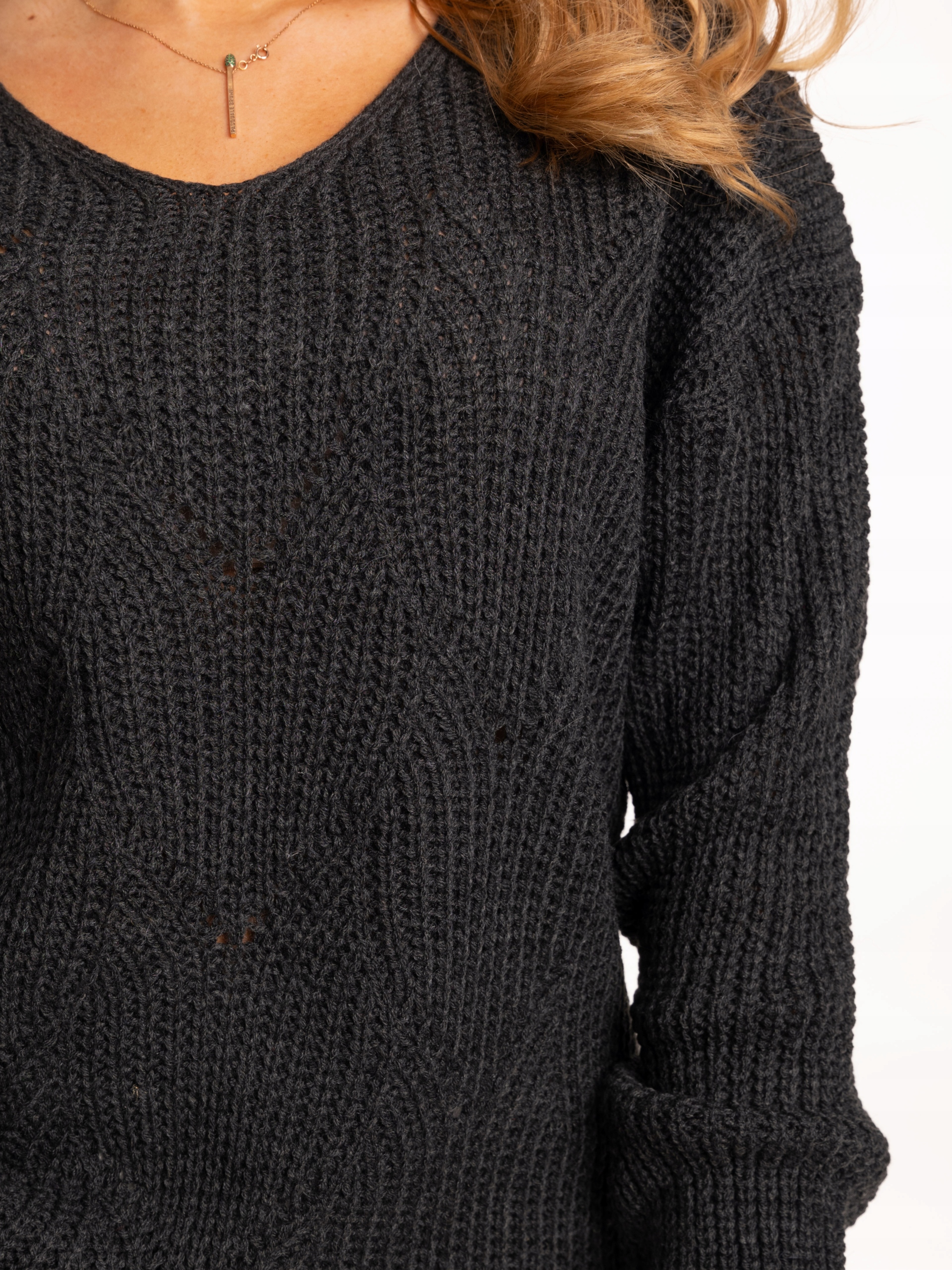 Modny Luźny Sweterek SWETER Tulipany Dużo Kolorów Marka Mabaje